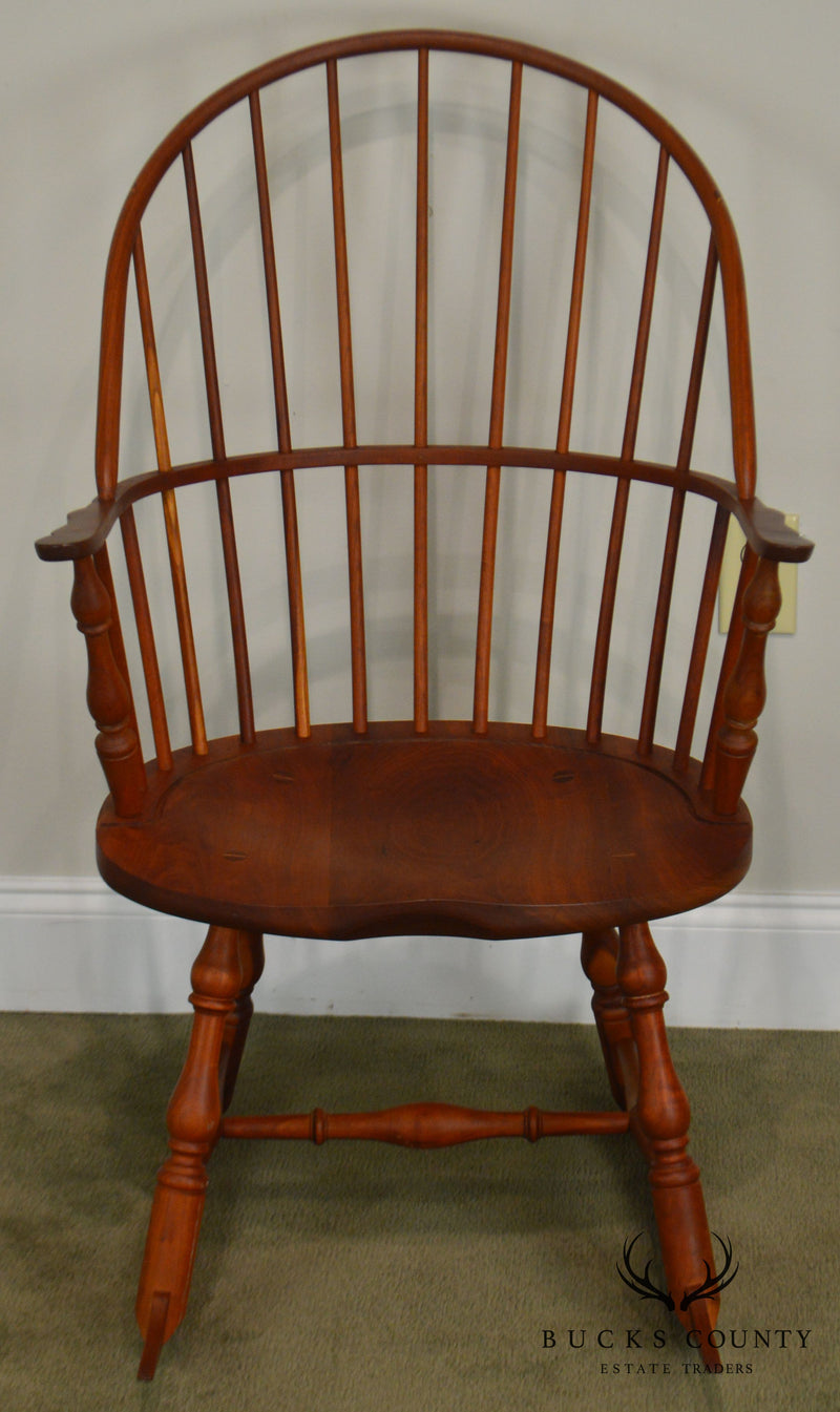 Martins Chair Shop Inc Bench MAde Solid Cherry Sackback Pair Windsor Rockers (C)
