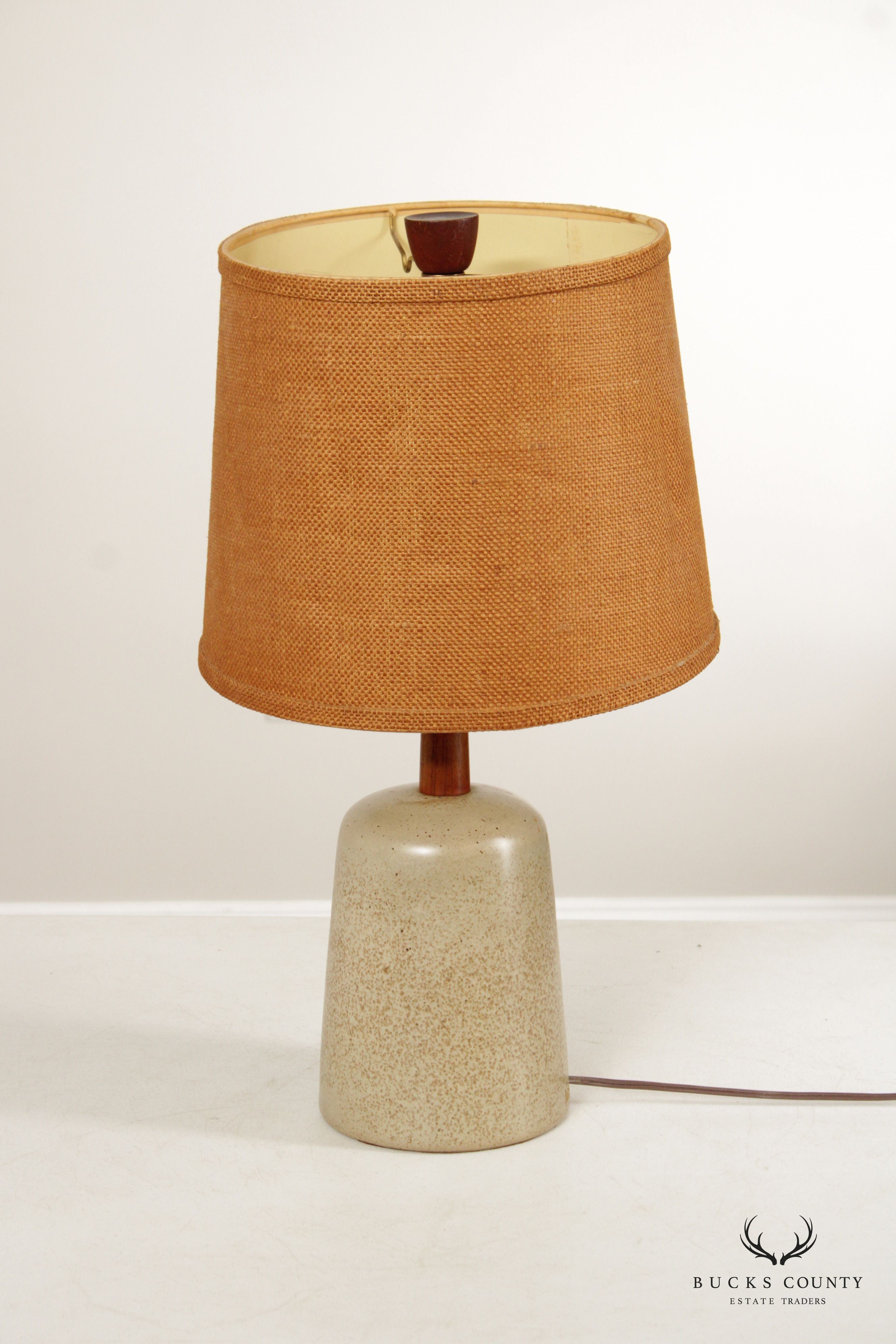 Jane and Gordon Martz Mid Century Modern Glazed Stoneware Table Lamp