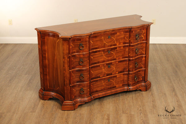 Alfonso Marina Parquetry Serpentine 'Dresser Italiano' Chest of Drawers (A)