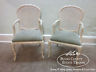 Pair of Faux Naturalistic White Washed Arm Chairs