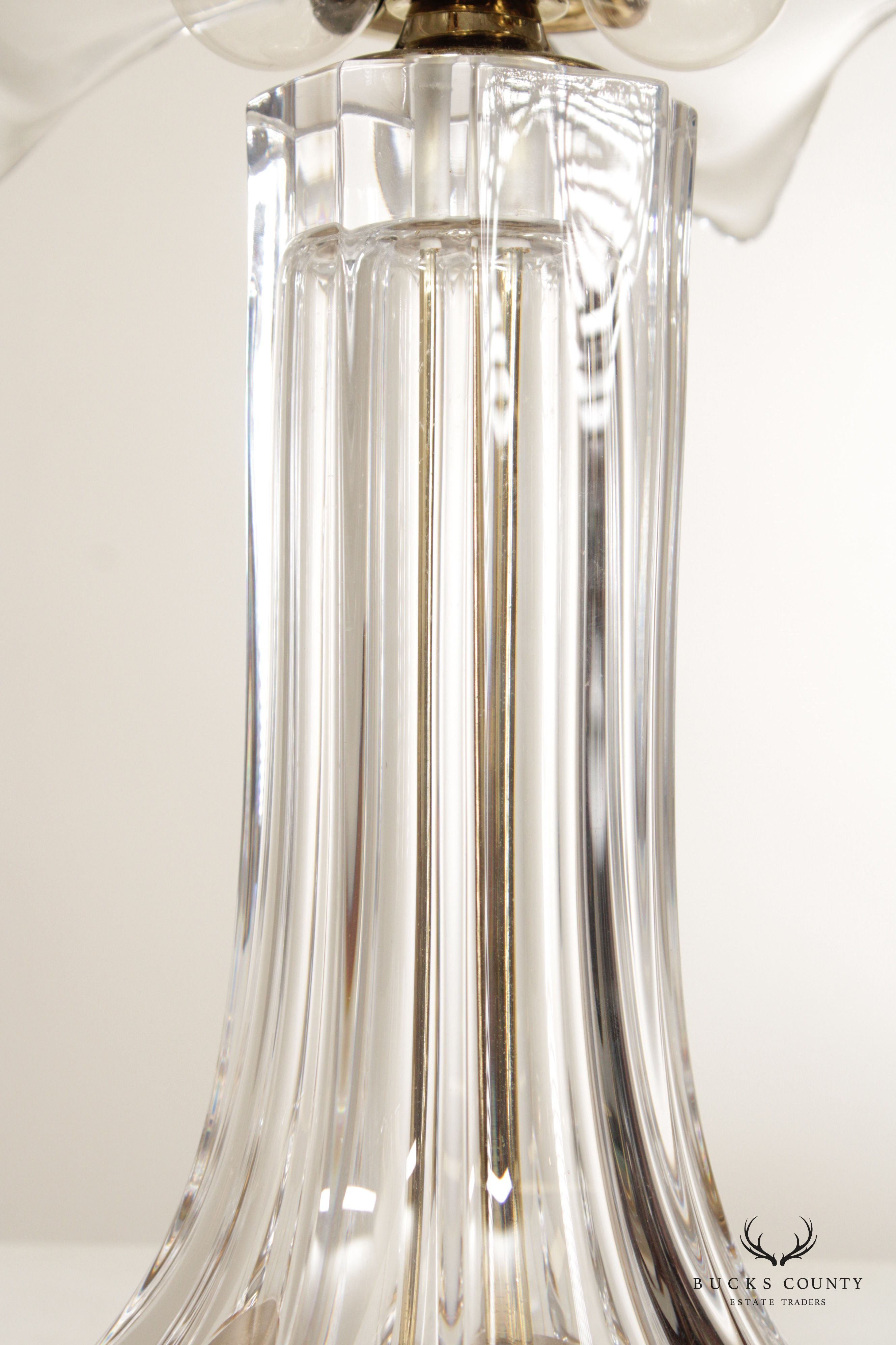 Cofrac Art Verrier Style French Crystal Table Lamp