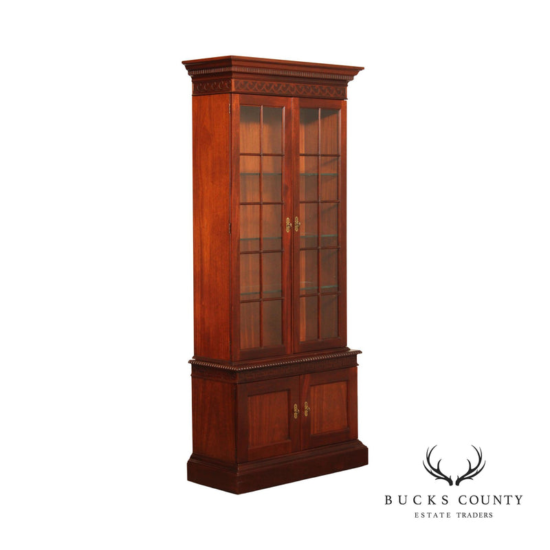 Baker Furniture Regency Style Mahogany Bookcase