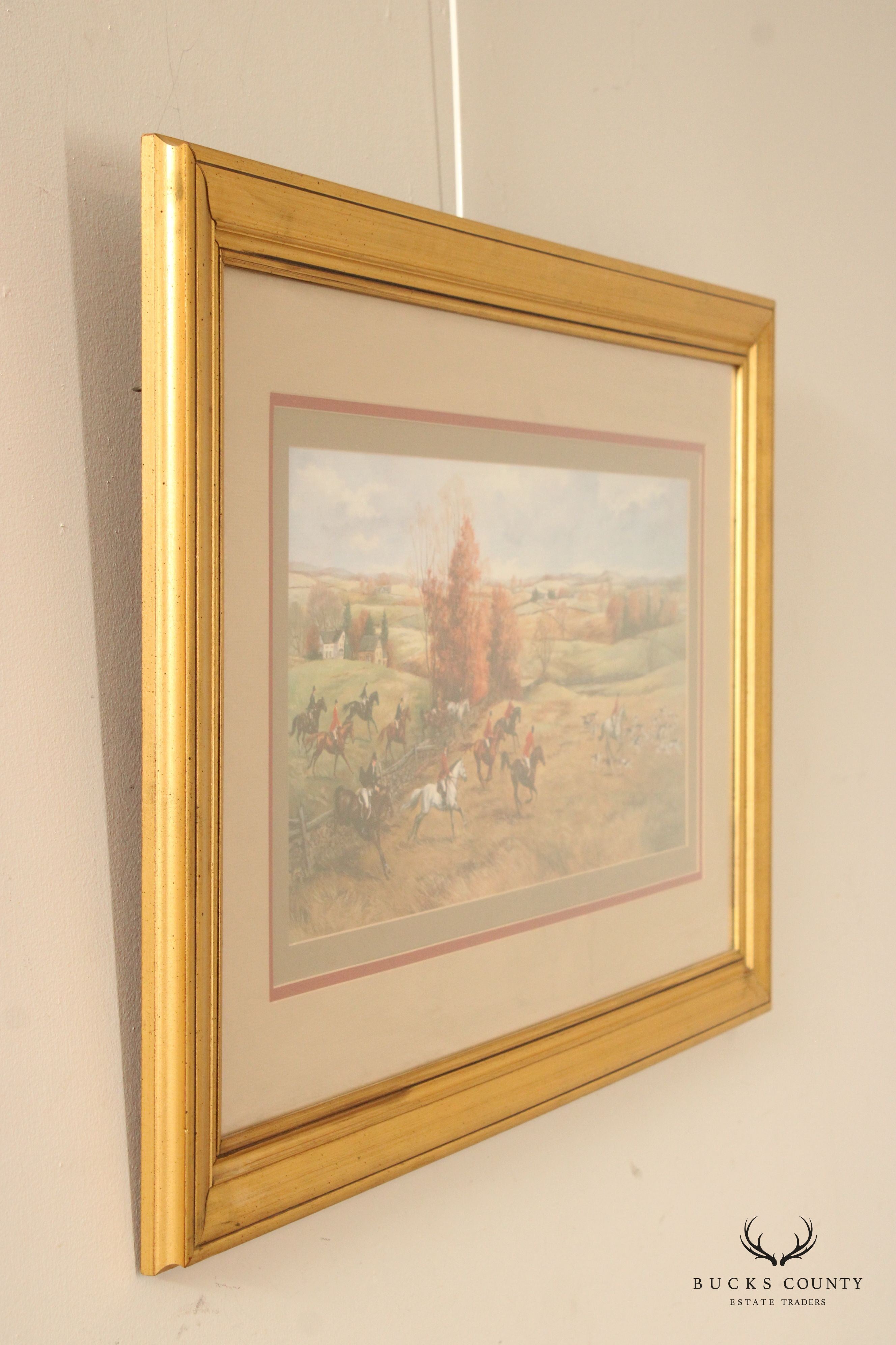 Bombay Company English Style Fox Hunt Art Print, Framed