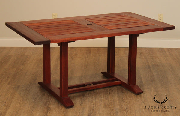 Craftsmen Style Hard Wood Patio Dining Table