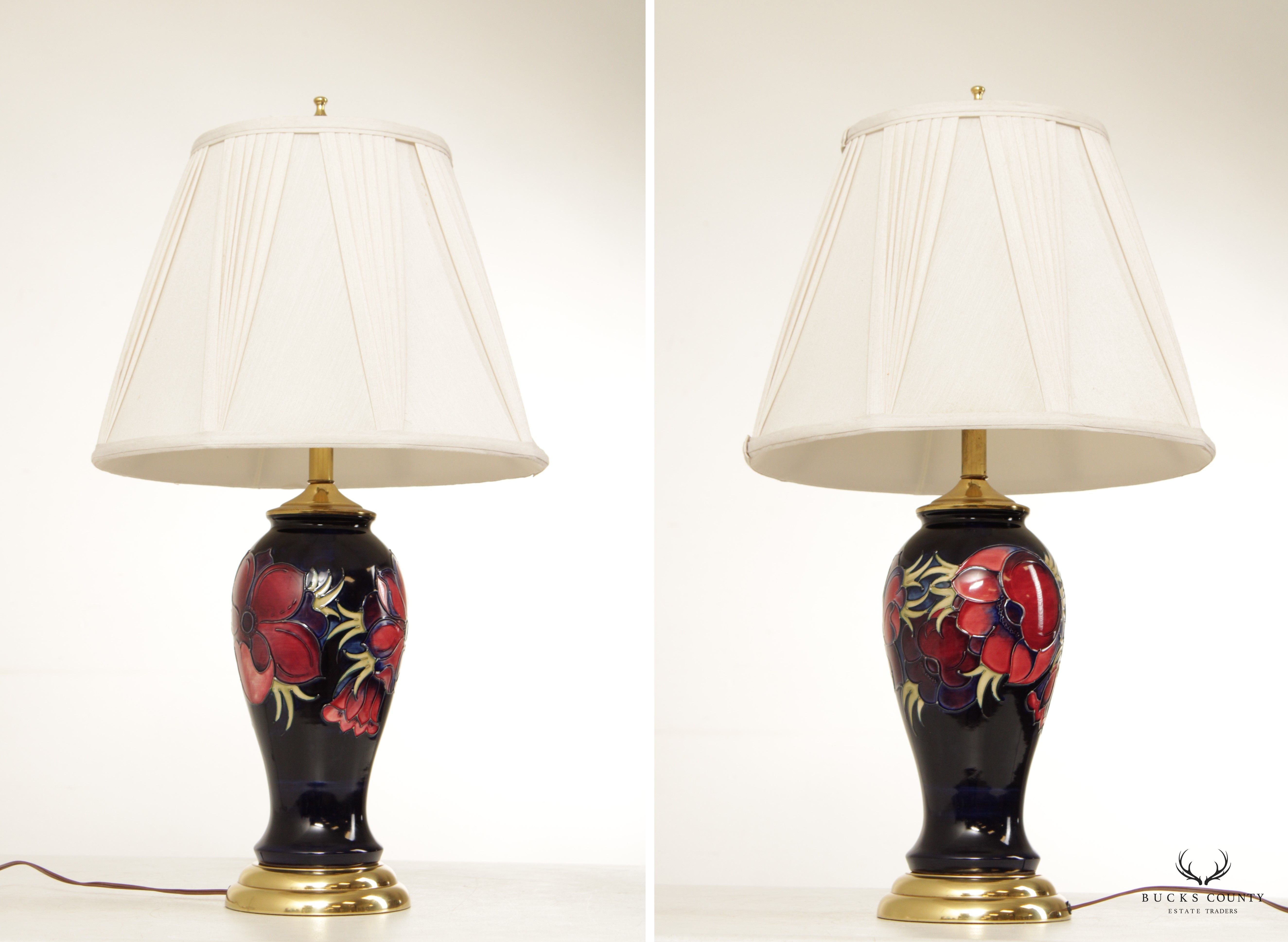 Shoal Creek Lighting Cloisonne Style Floral Porcelain Table Lamp