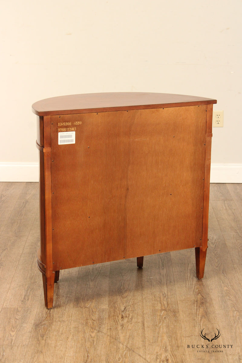 Ethan Allen Adams Style Paint Decorated 'Tuscany' Demilune Commode