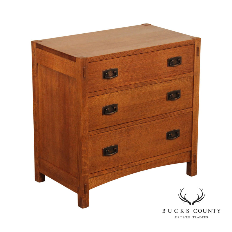 Stickley Mission Collection Oak Three-Drawer Chest