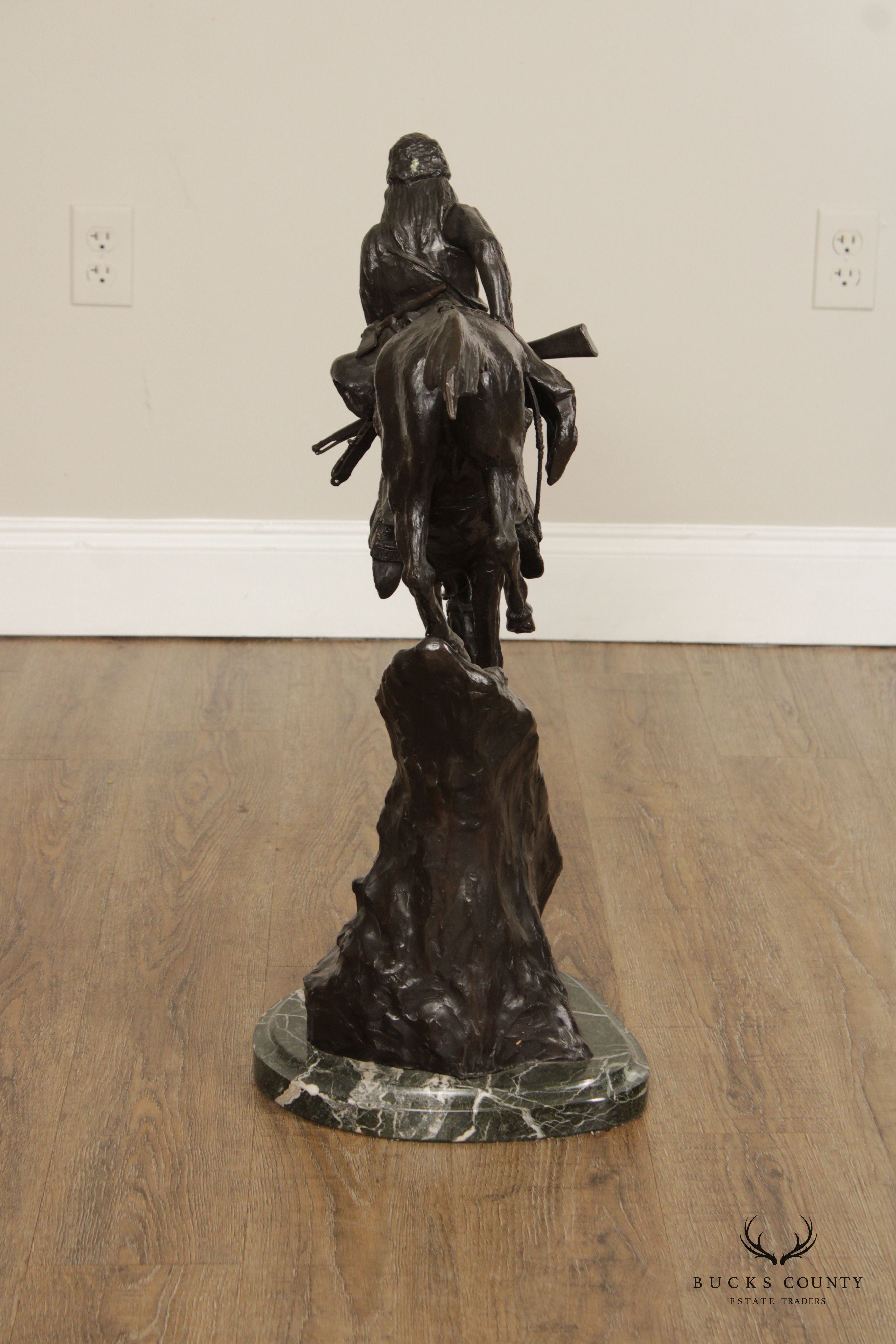 FREDRICK REMINGTON BRONZE MOUNTAIN MAN SCULPTURE