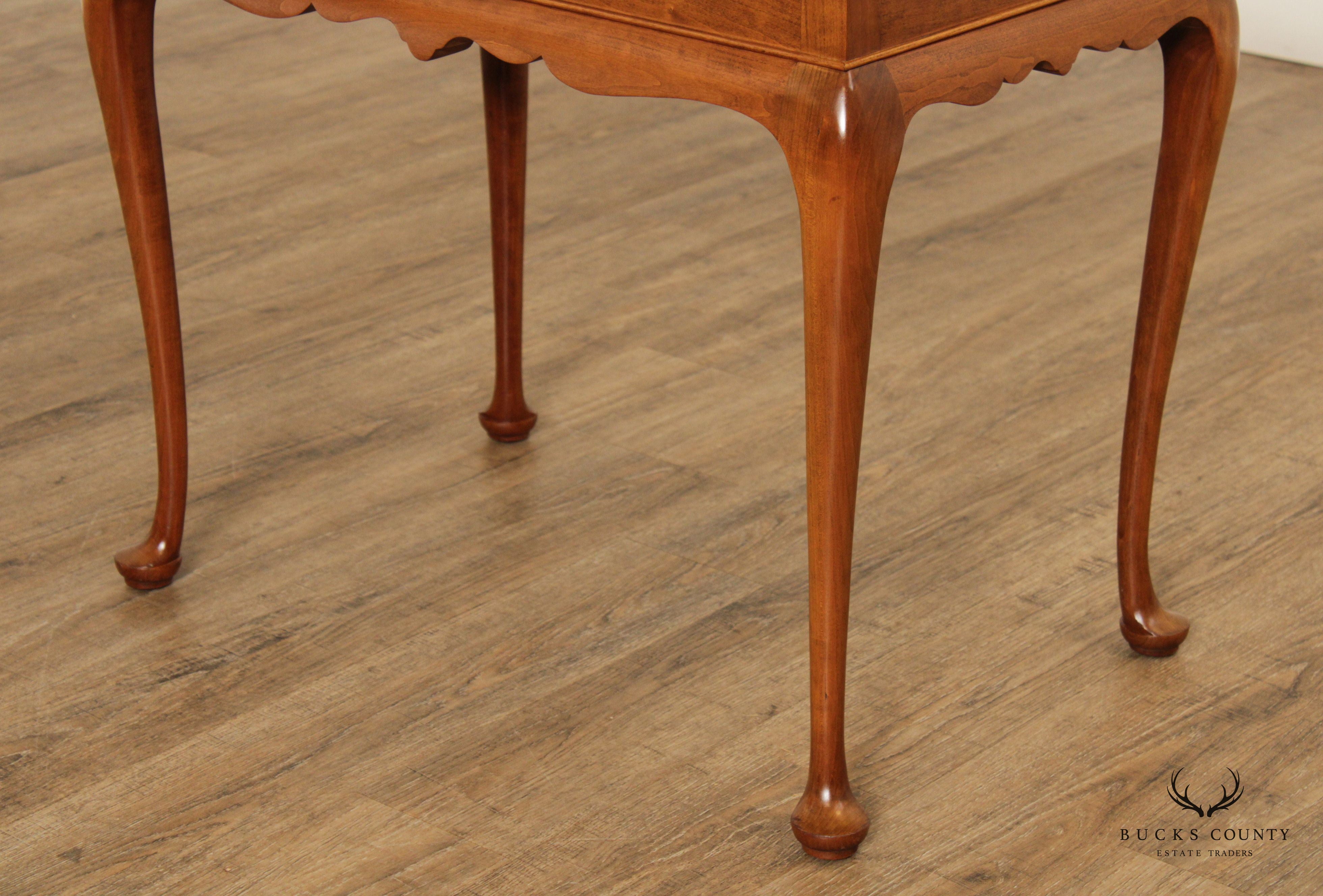 Stickley Queen Anne Style Cherry Tea Table