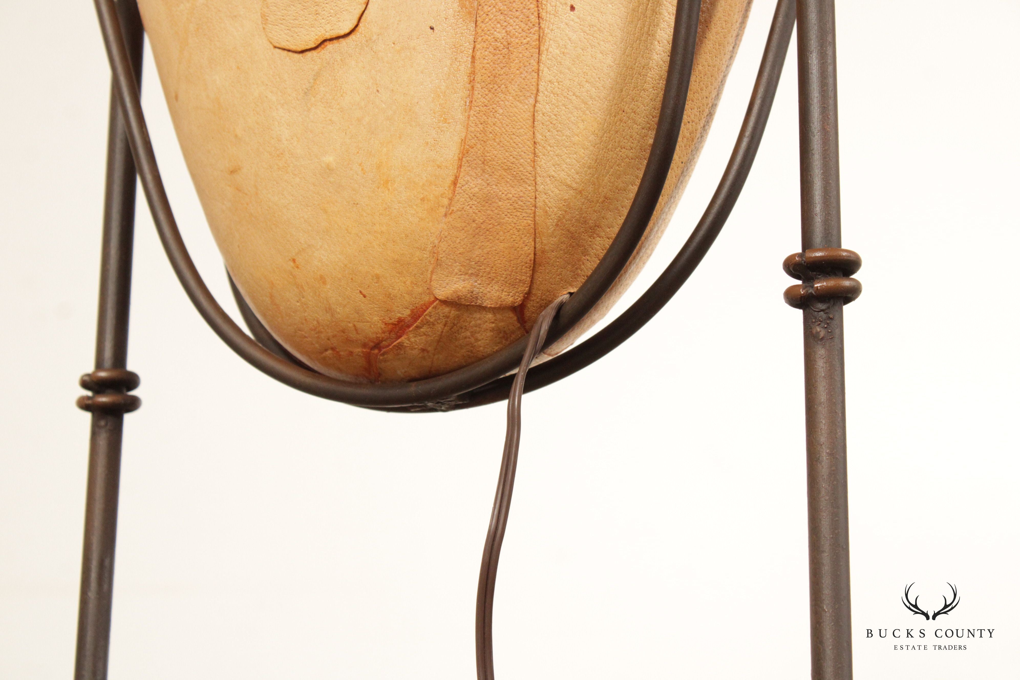 Rustic Style Studio Crafted Sculptural Floor Lamp