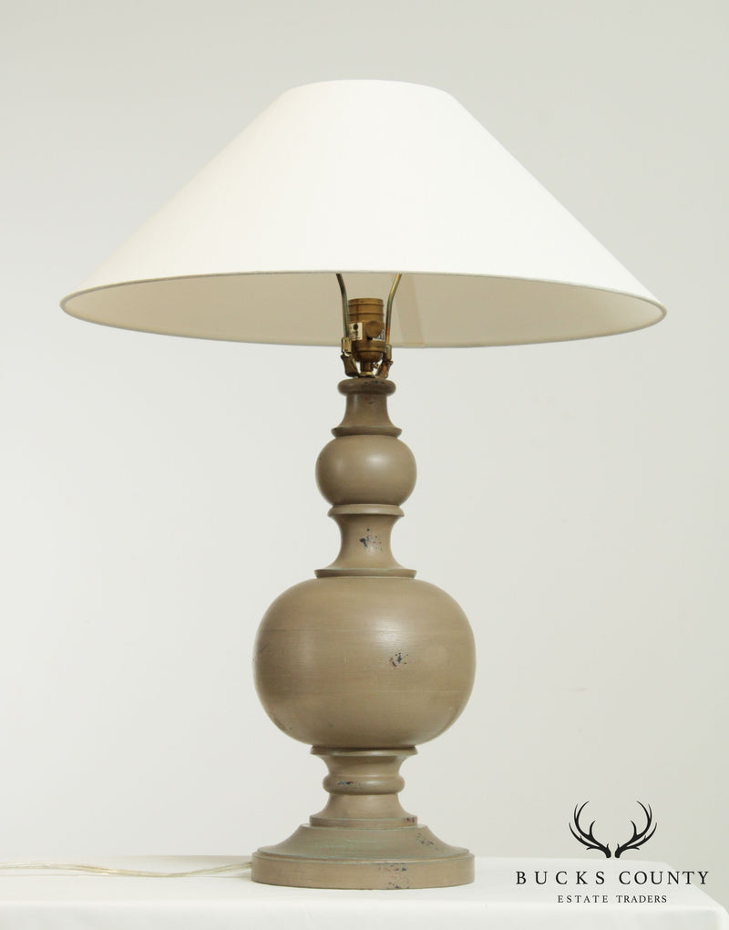 Contemporary Painted Column Table Lamp
