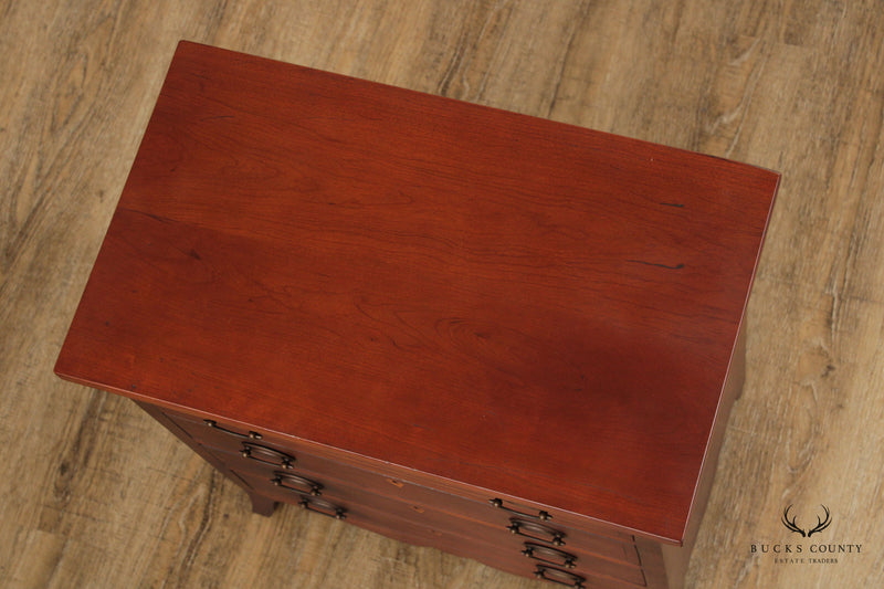 McFadden & Son Federal Style Pair of Cherry Nightstand Chests