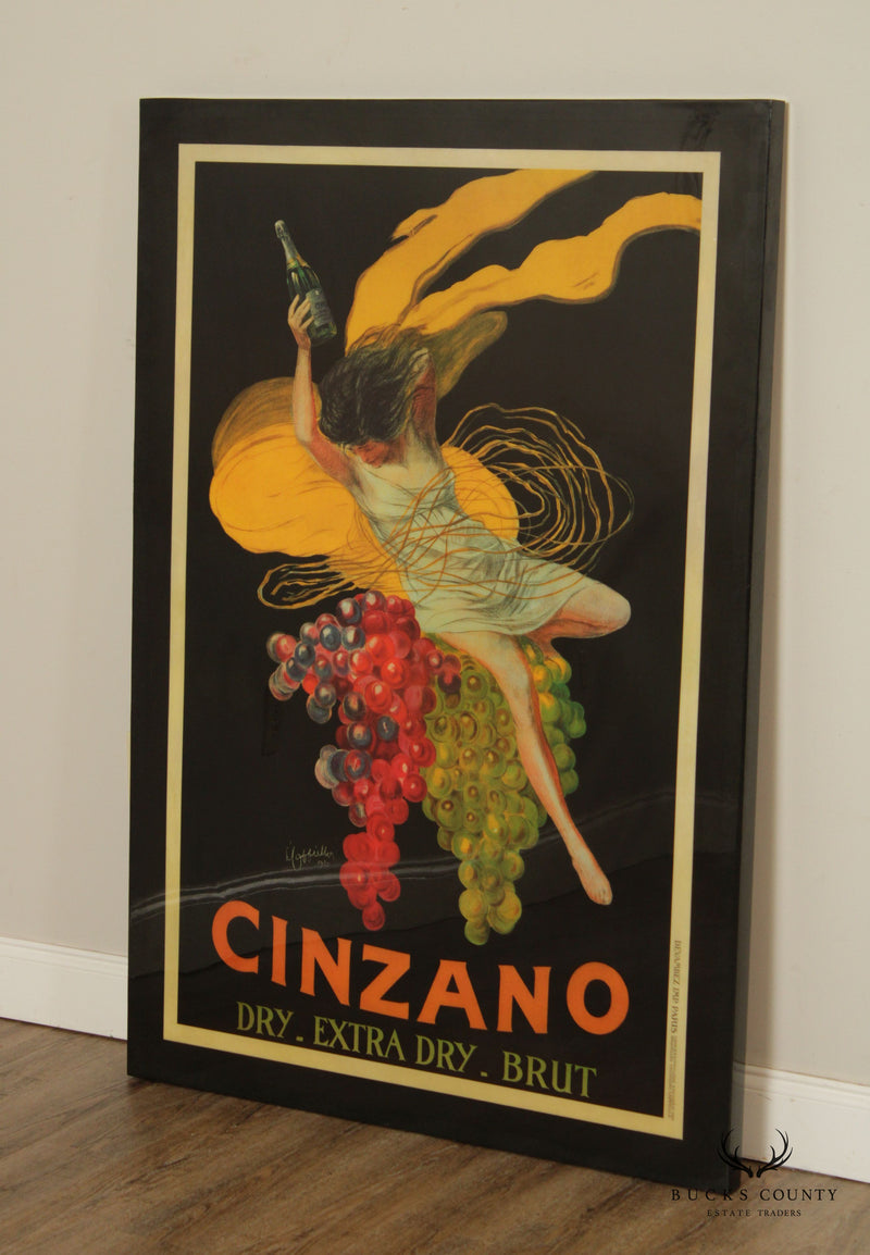 Art Deco Style 'Cinzano' Decorative Advertisement Wall Panel