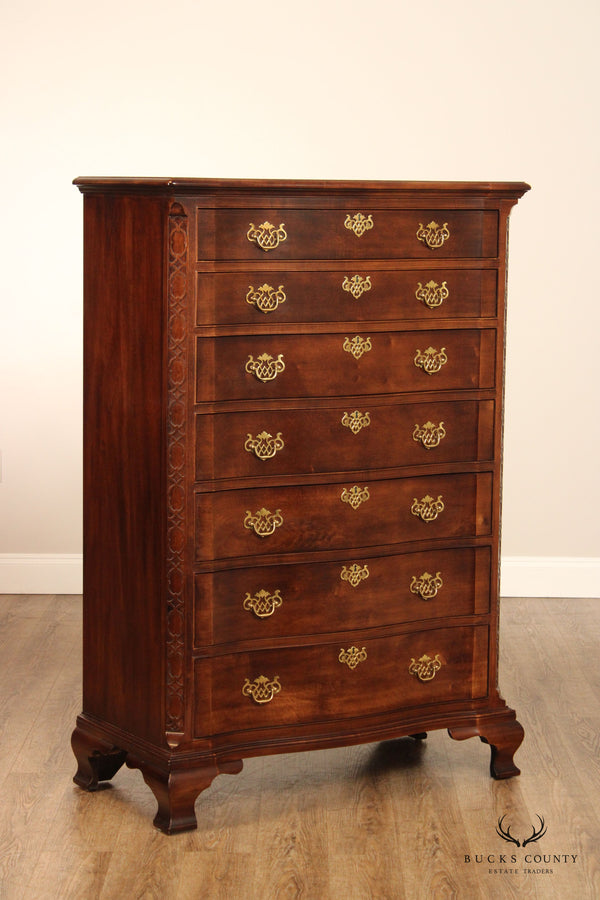 Henredon Chippendale Style Mahogany Tall Chest