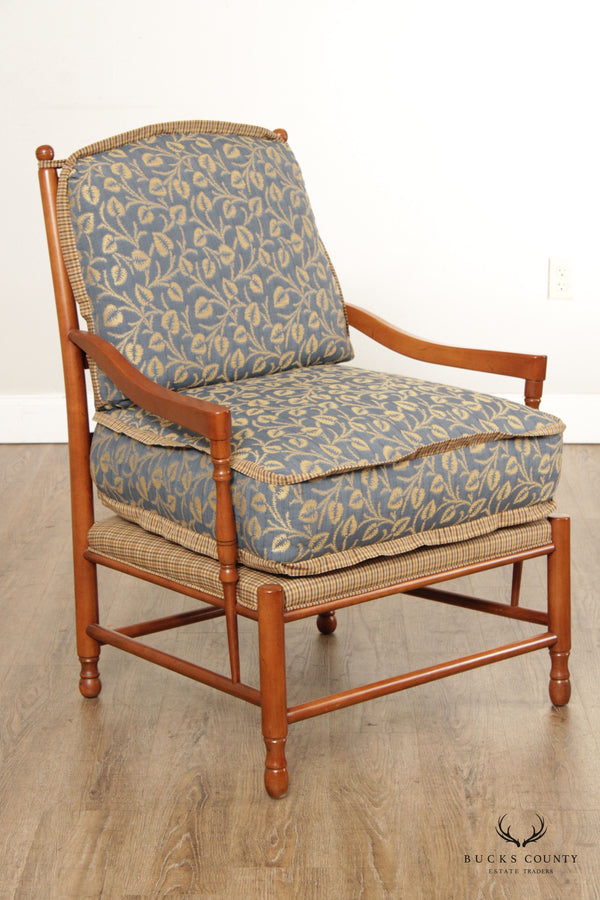 French Country Style Ladder Back Lounge Chair
