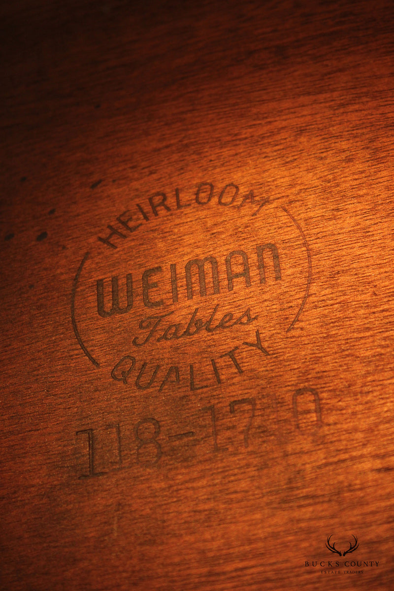 Weiman Vintage Regency Style Pair of Mahogany Side Tables