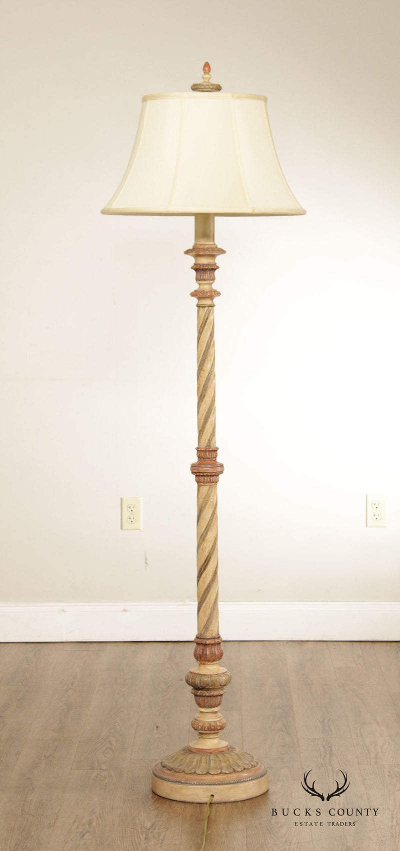 Fine Art Lamps Neoclassical Style Polychromed Floor Lamp