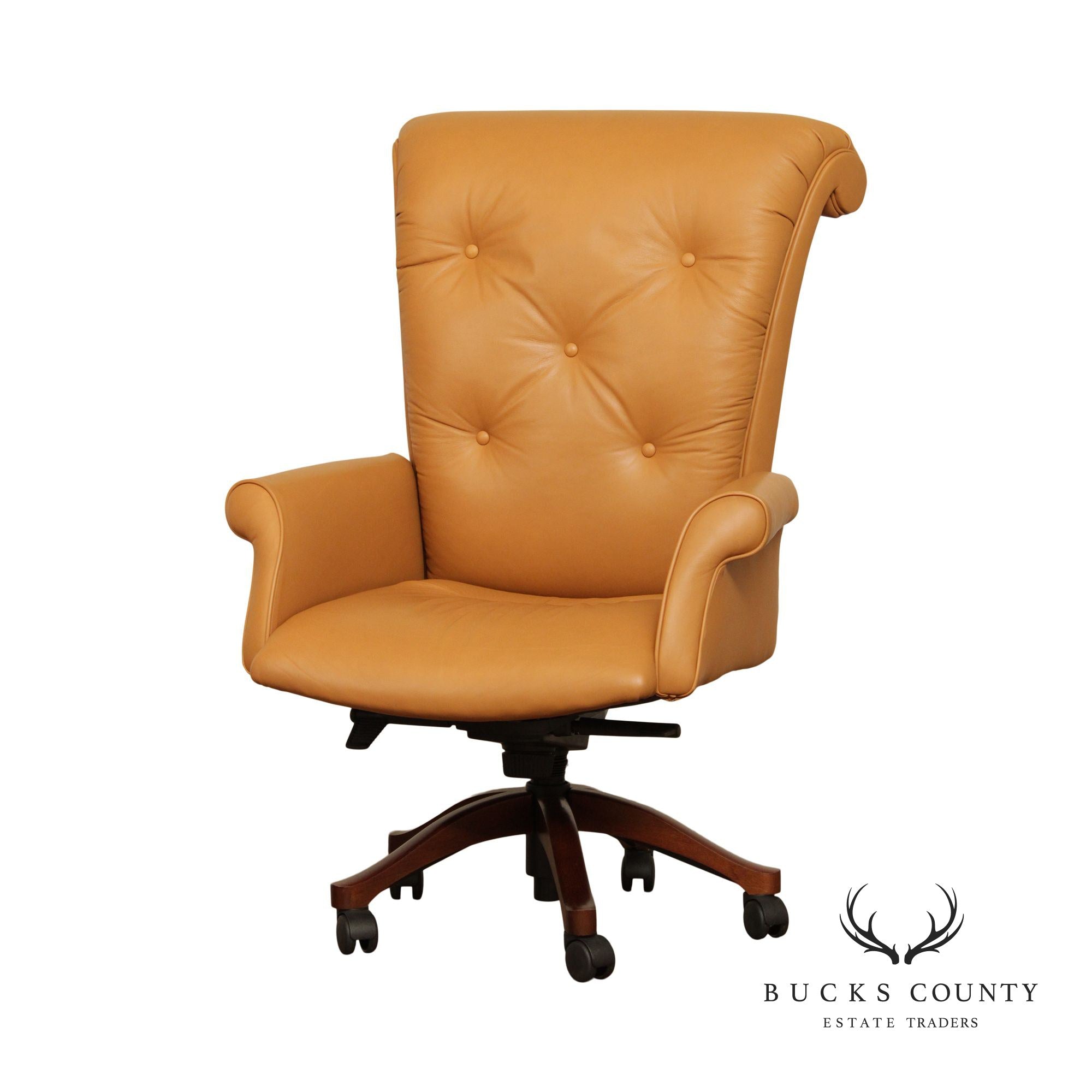 Leathercraft Tufted Leather Executive Office Armchair (H)