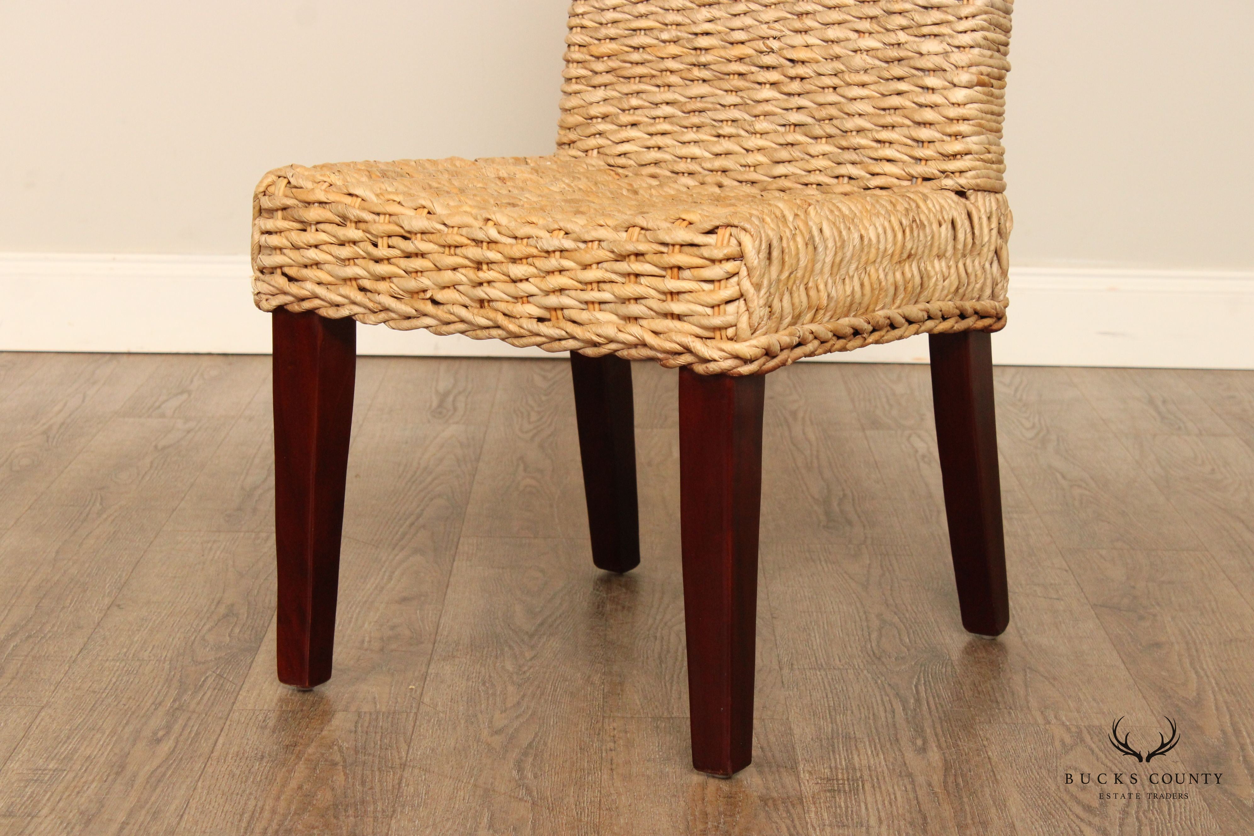 Padma's Plantation Coastal Style Set of Six Dining Chairs