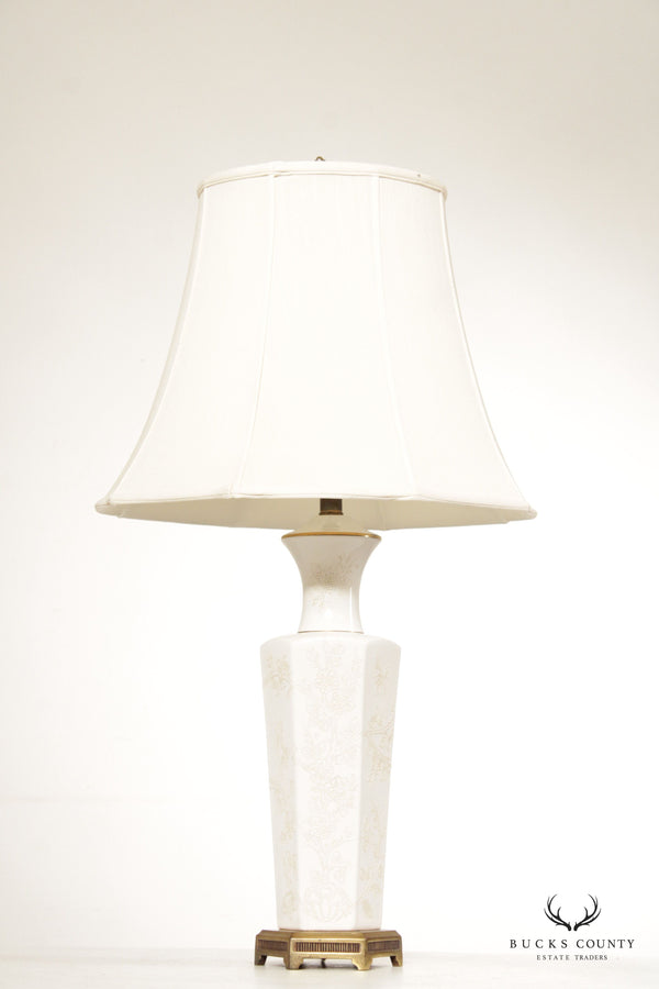 Tyndale Enameled Porcelain Vasiform Table Lamp