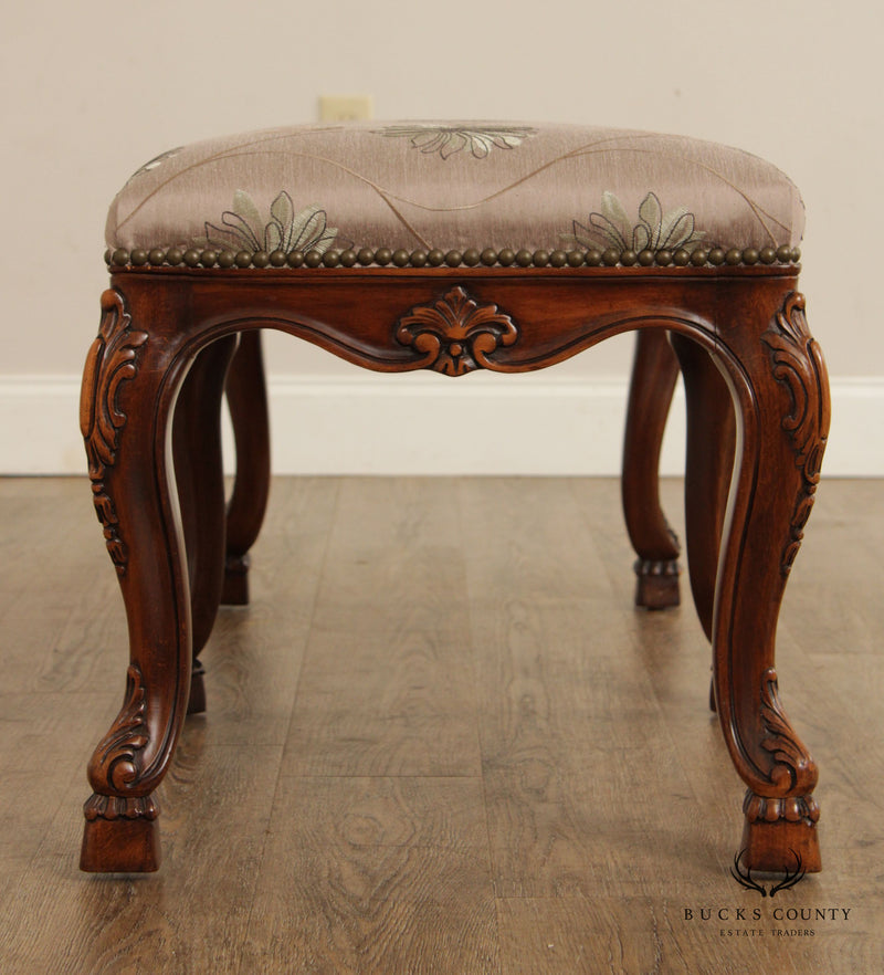 Karges French Louis XV Style Upholstered Window Bench