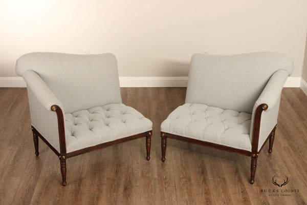 Theodore Alexander Althorp Living History Regency Style Pair of Complementing Chairs