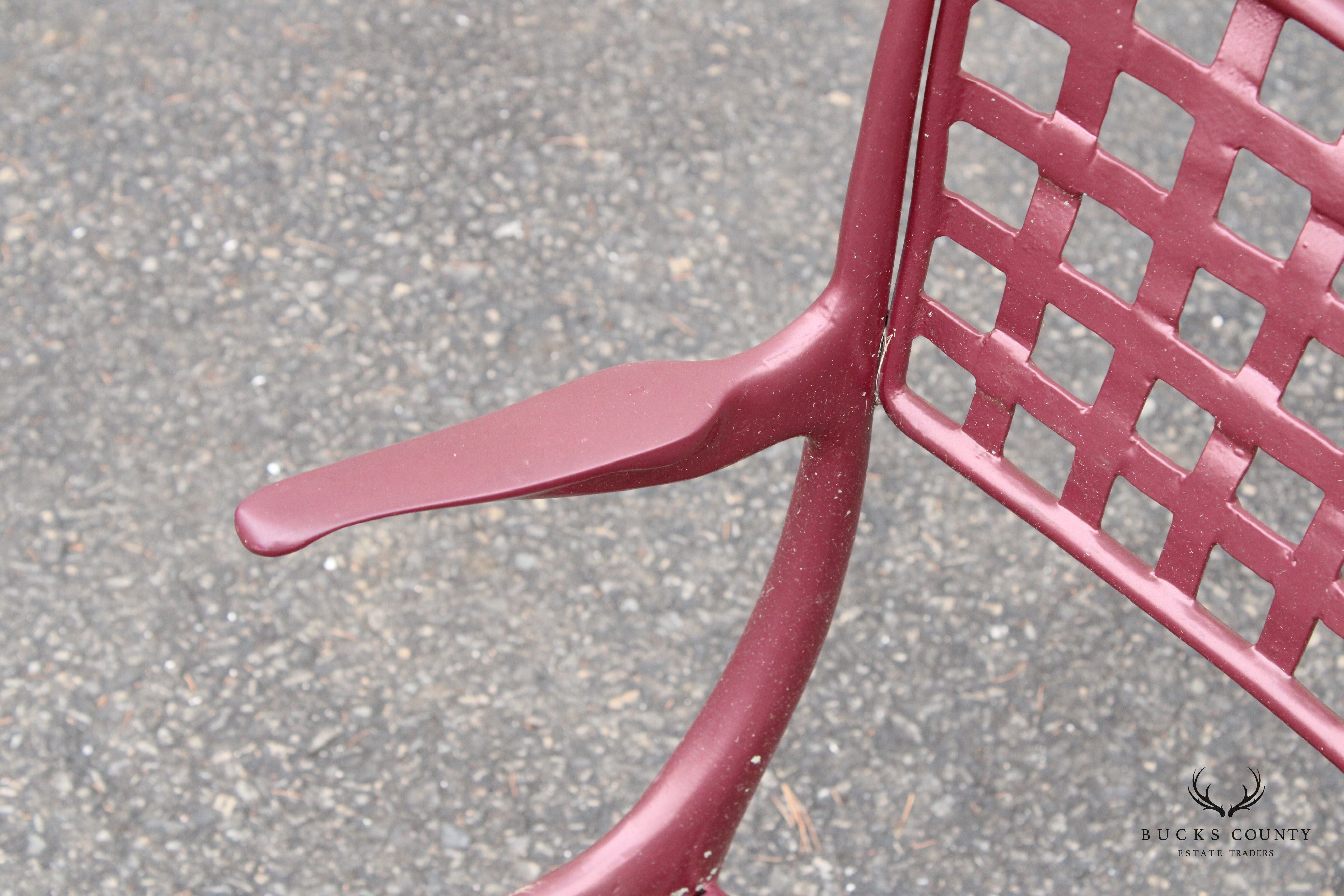 Brown Jordan Mid Century Modern Style Pair of 'Gazelle' Patio Lounge Chairs