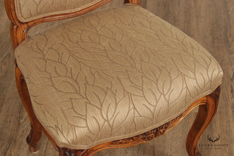 Quality French Louis XV Style Custom Upholstered Side Chair