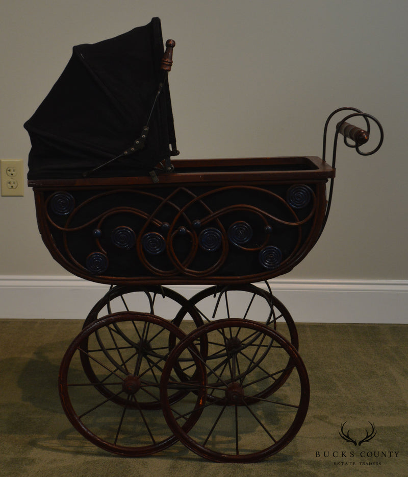 Victorian Style Doll Baby Carriage