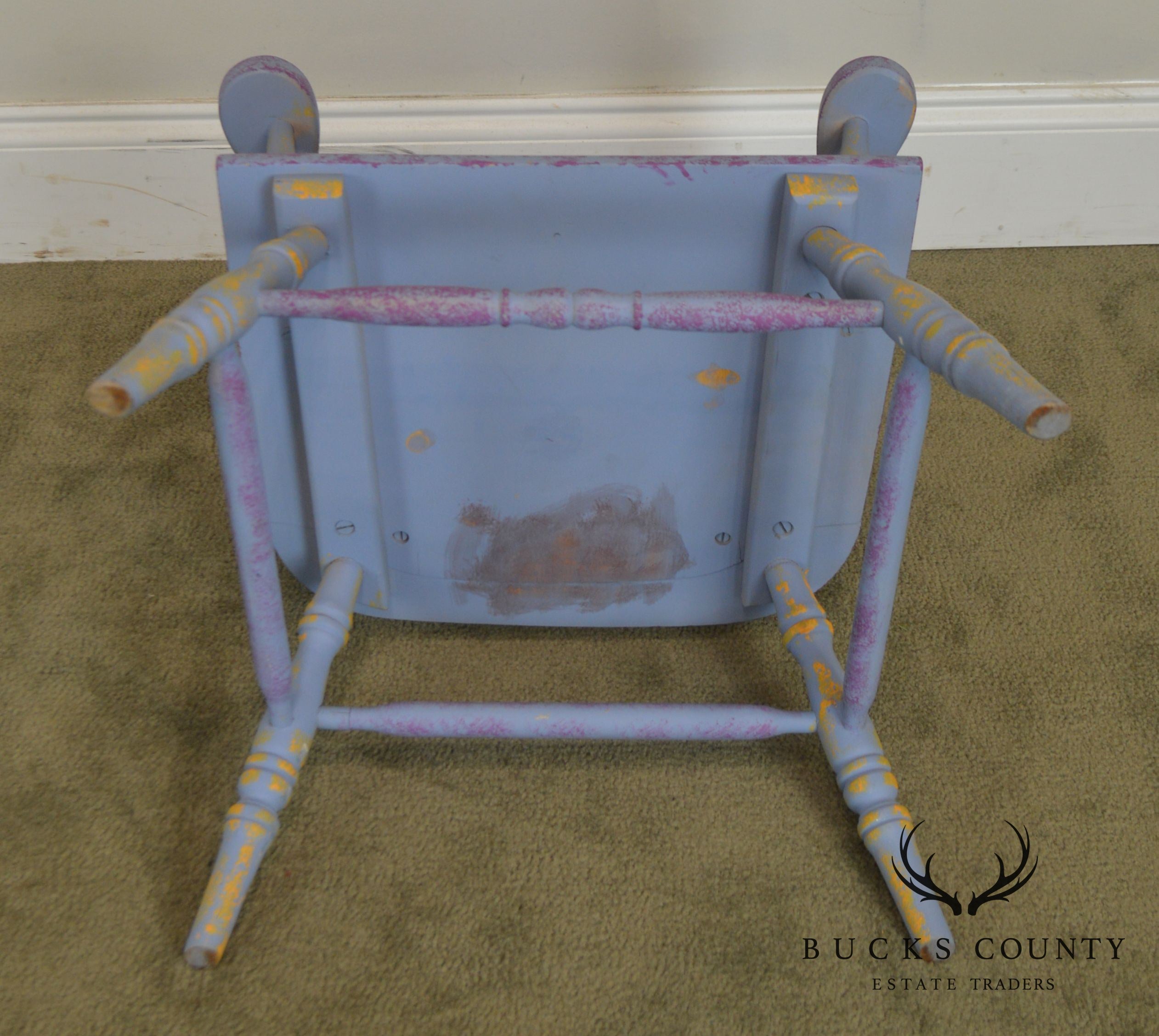 Custom Quality Hand Painted Childs Armchair with Sun & Stars