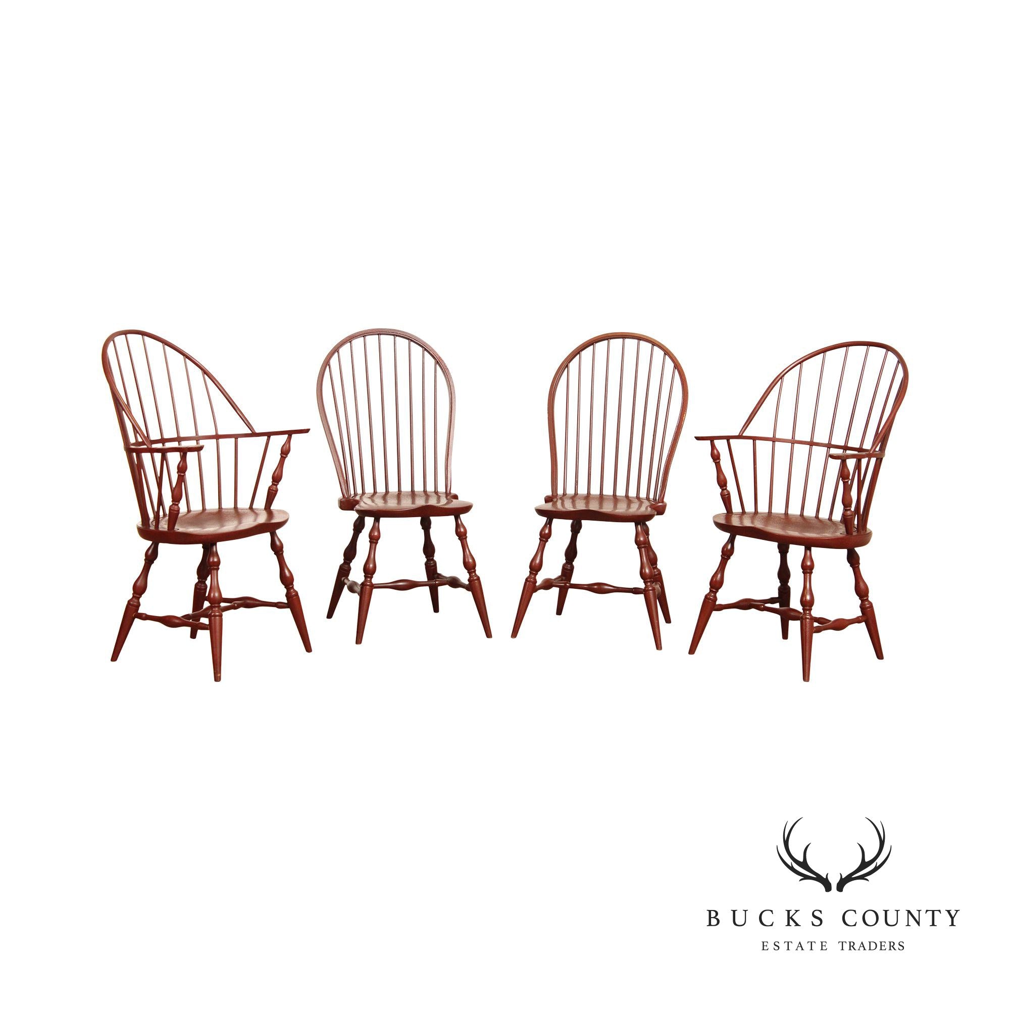 Stephen Von Hohen 'The Bucks County Collection' Set of 4 Windsor Chairs