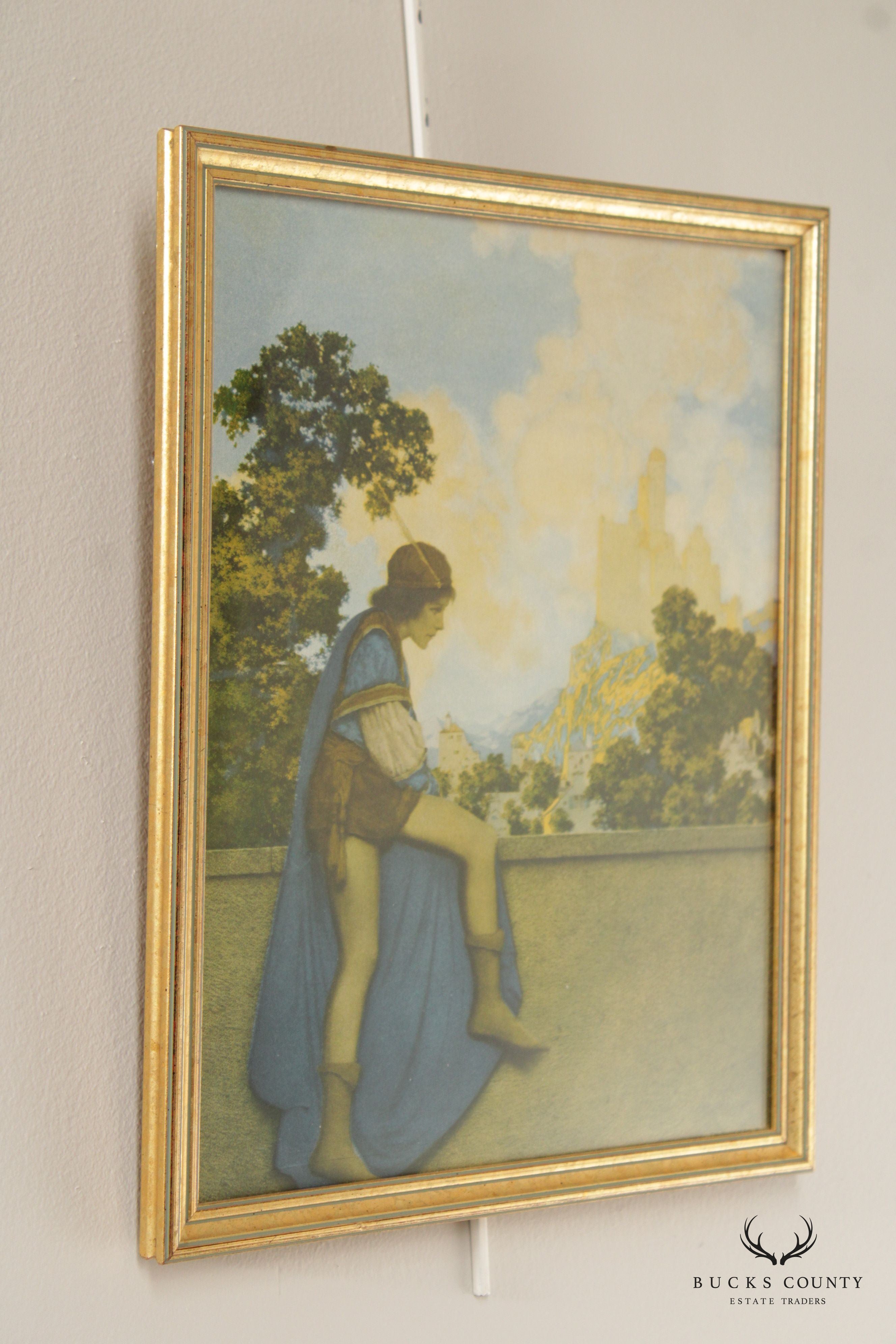 Maxfield Parrish Arts & Crafts Framed Print 'the Knave Watching Violetta Depart'