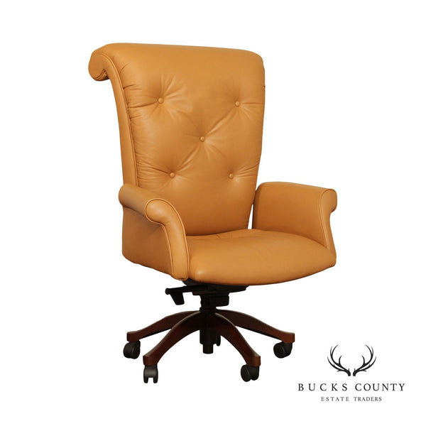 Leathercraft Tufted Leather Executive Office Armchair (B)