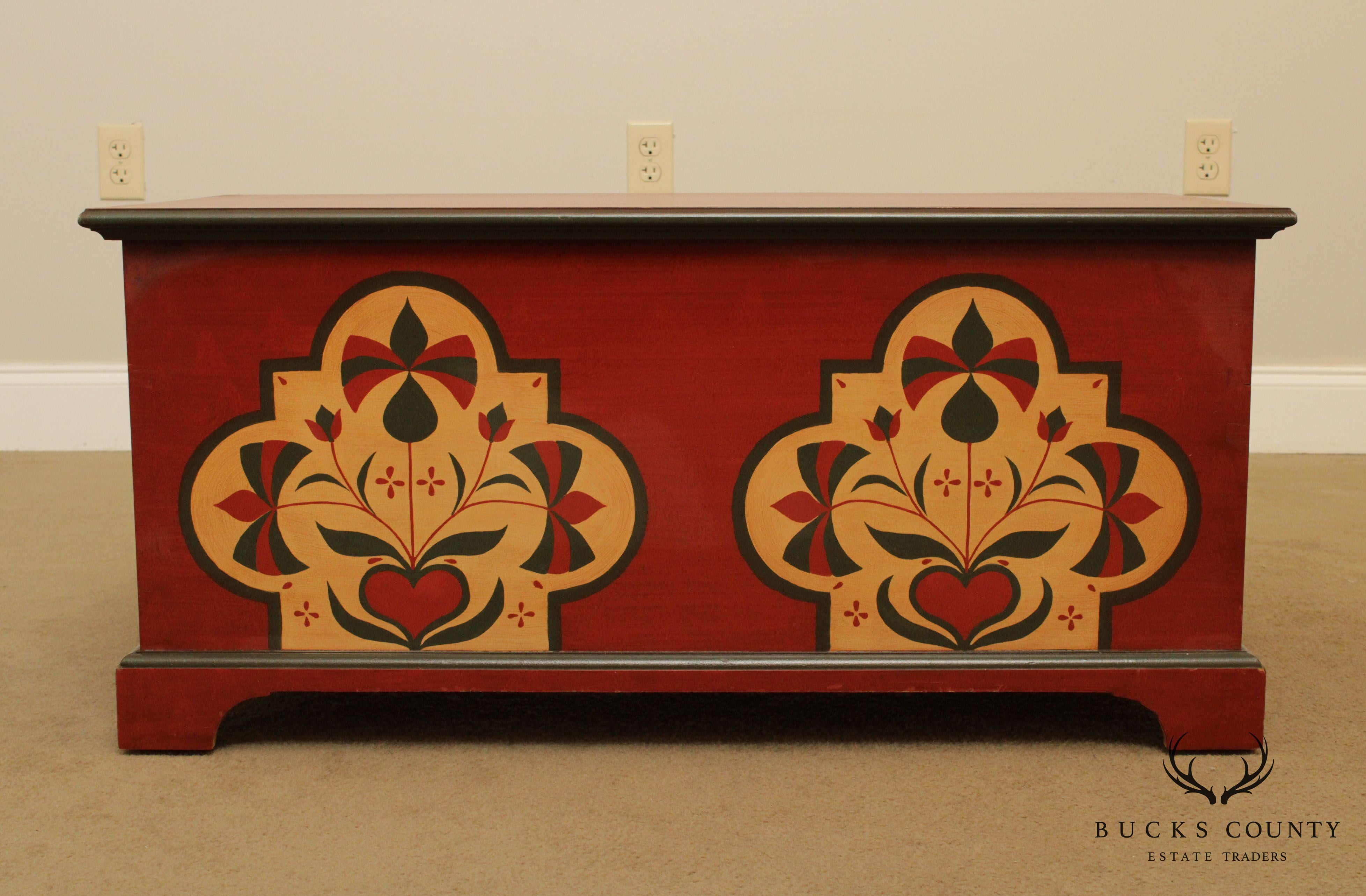 Hand Painted Lehigh County Blanket Chest