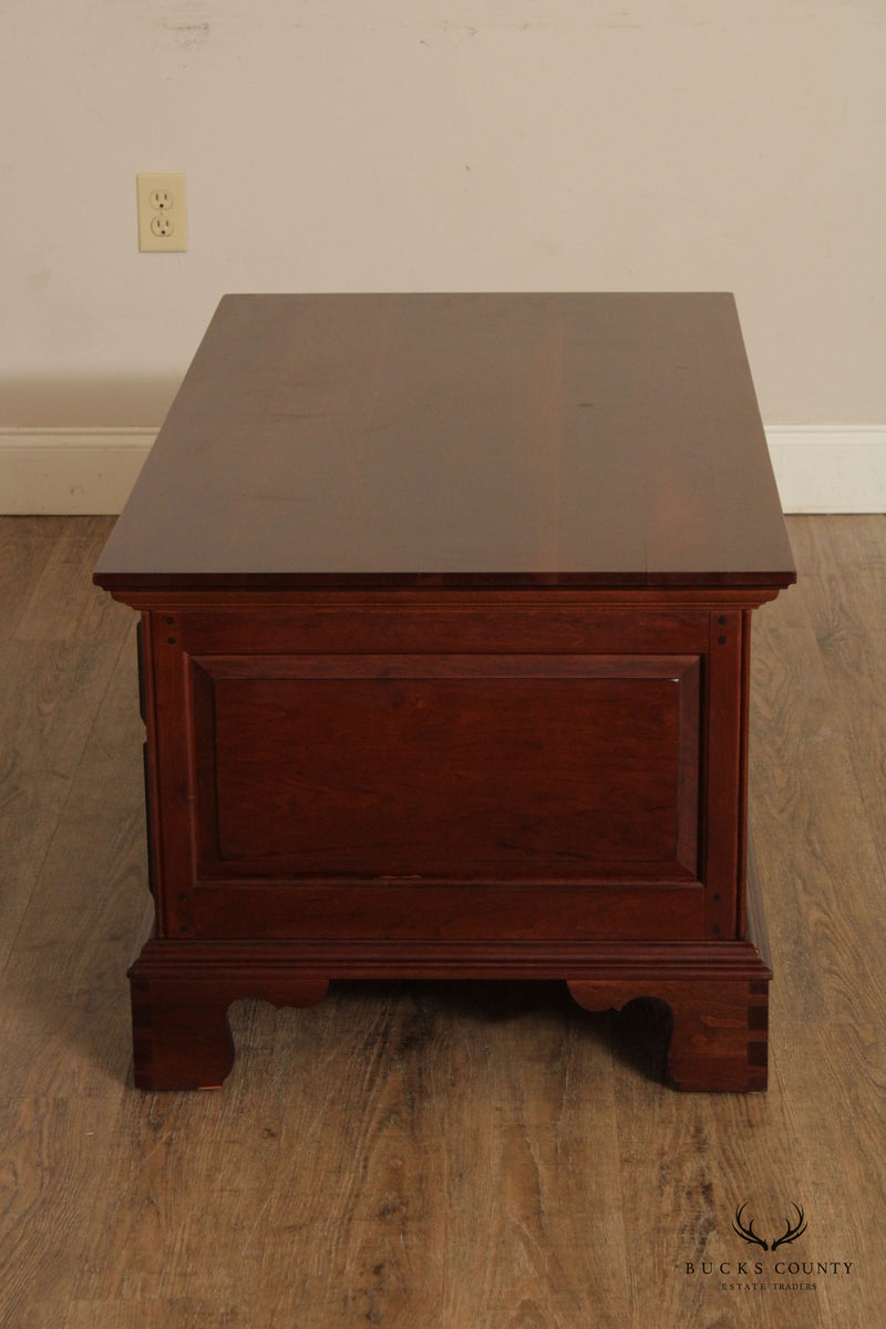Pennsylvania House Chippendale Style Cherry Storage Coffee Table