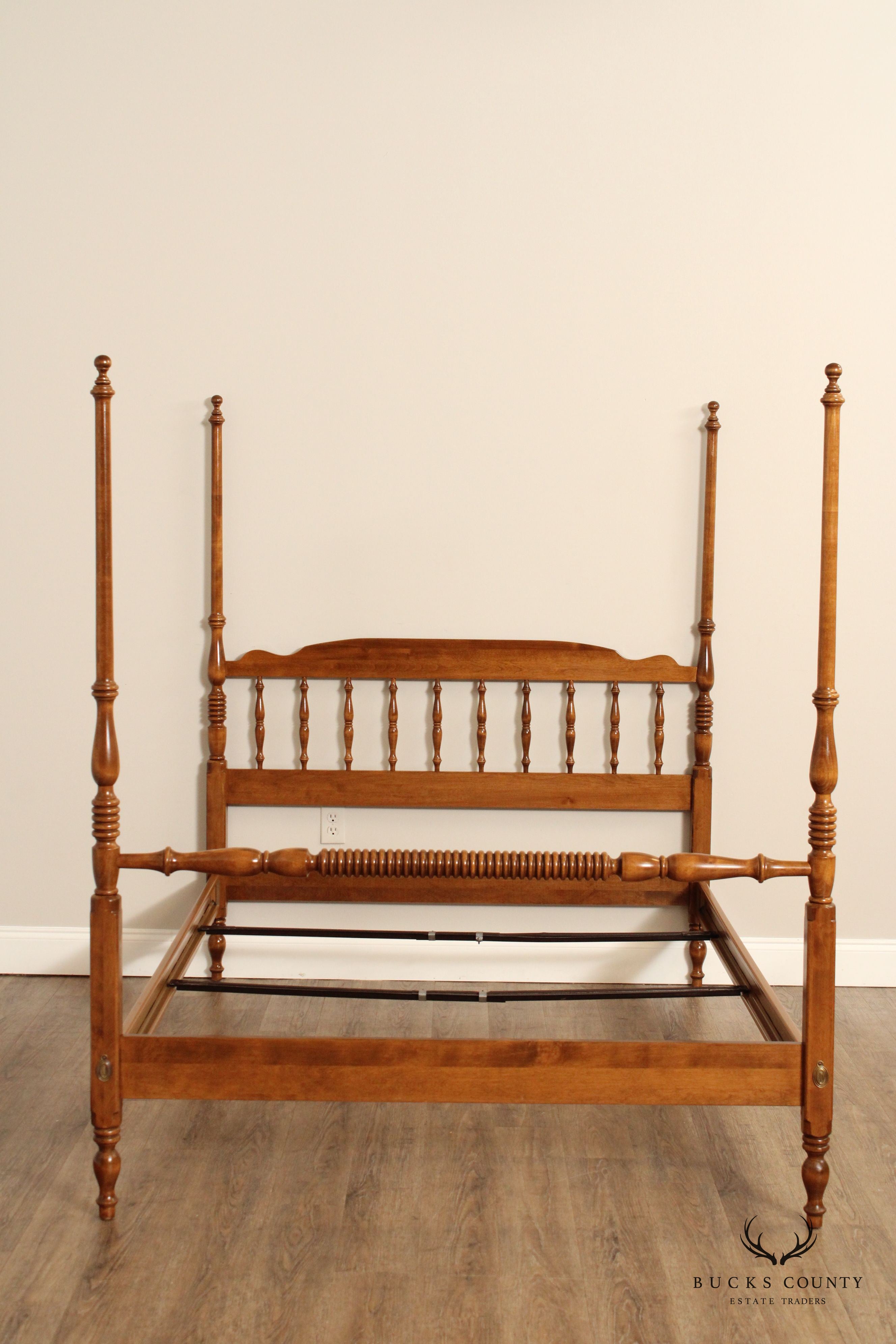 Ethan Allen Vintage Maple Full-Size Poster Bed