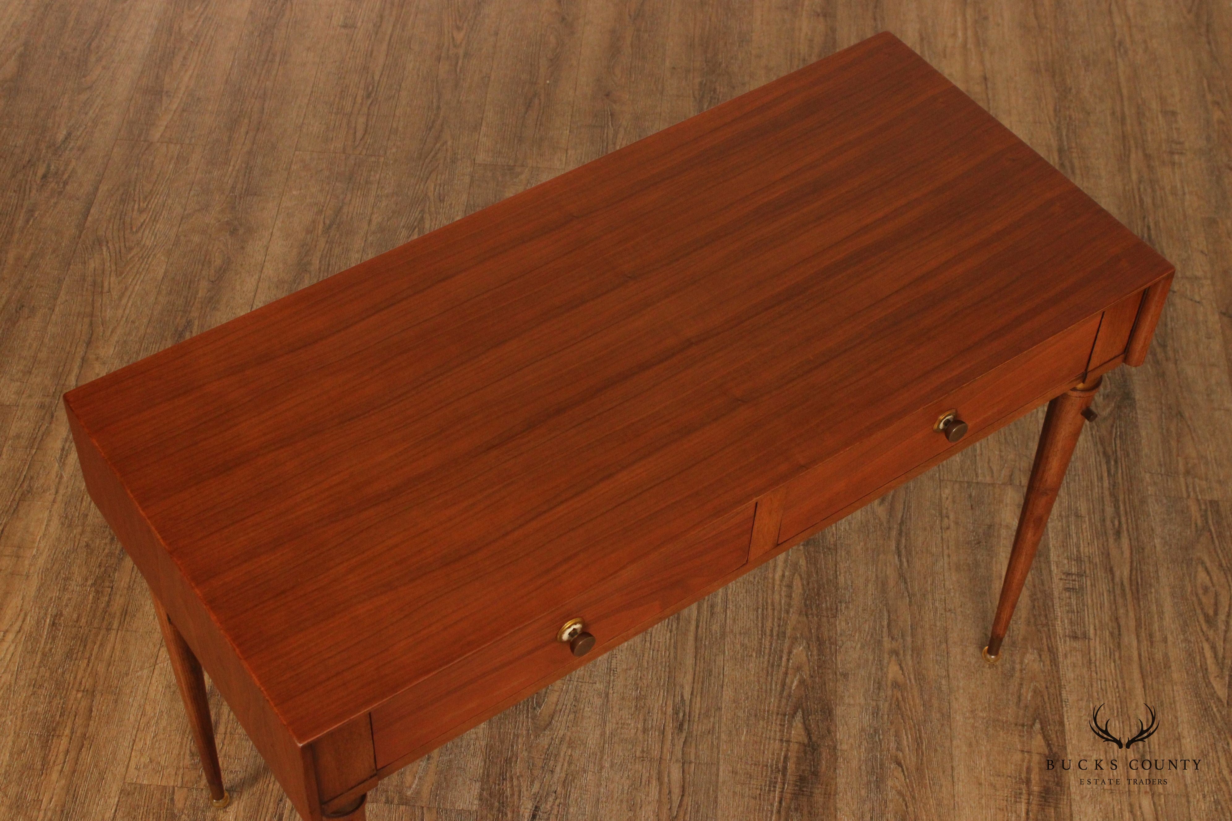 Mid Century Modern Walnut Writing Desk