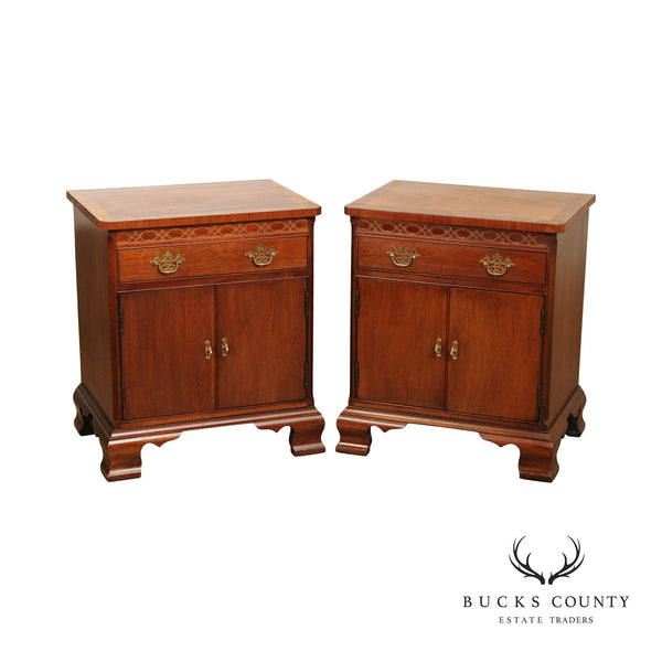 Hickory Chair Historical James River Plantations Pair of Mahogany Nightstands