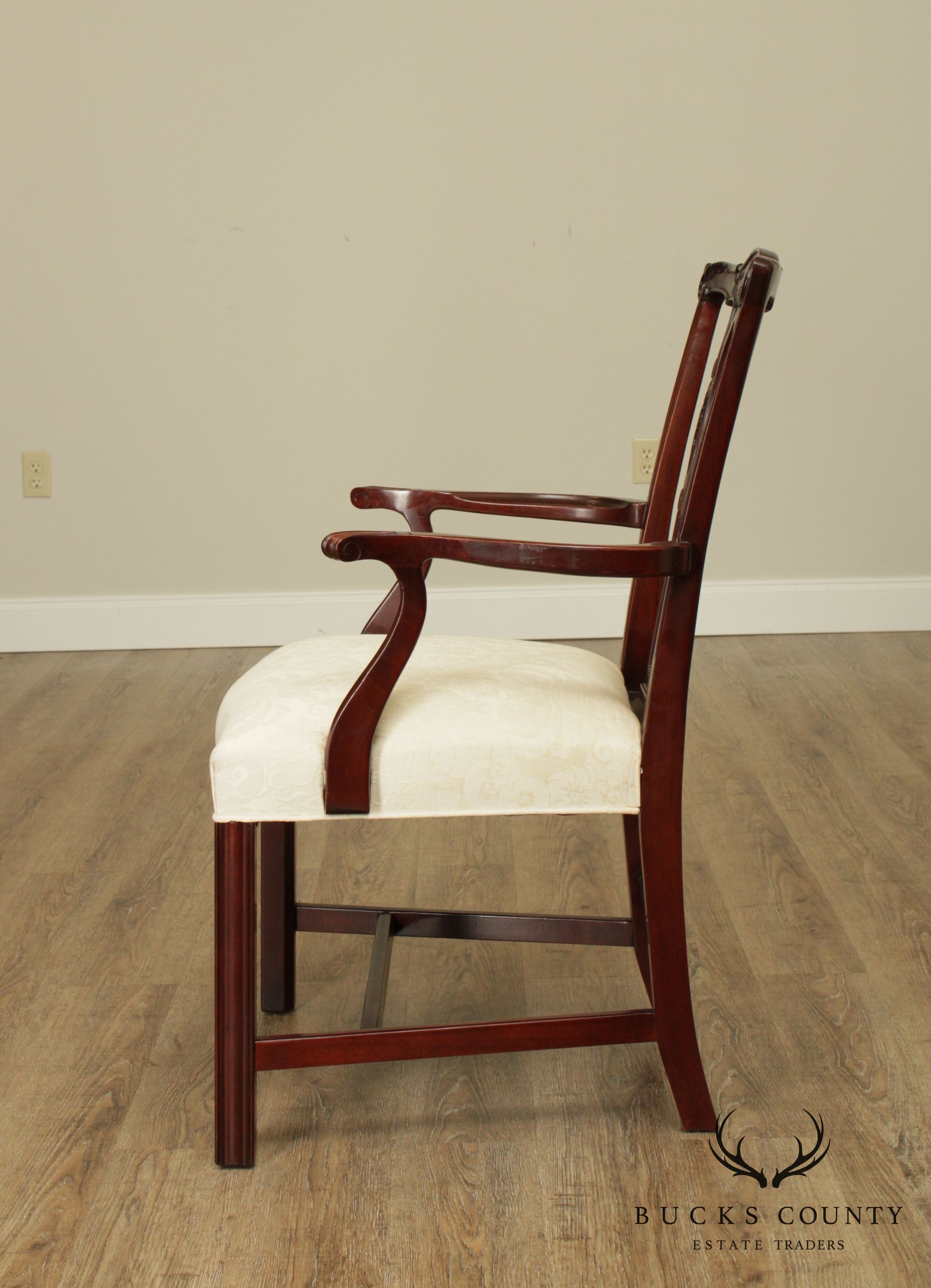 Kindel Mahogany Chippendale Style Armchair (D)