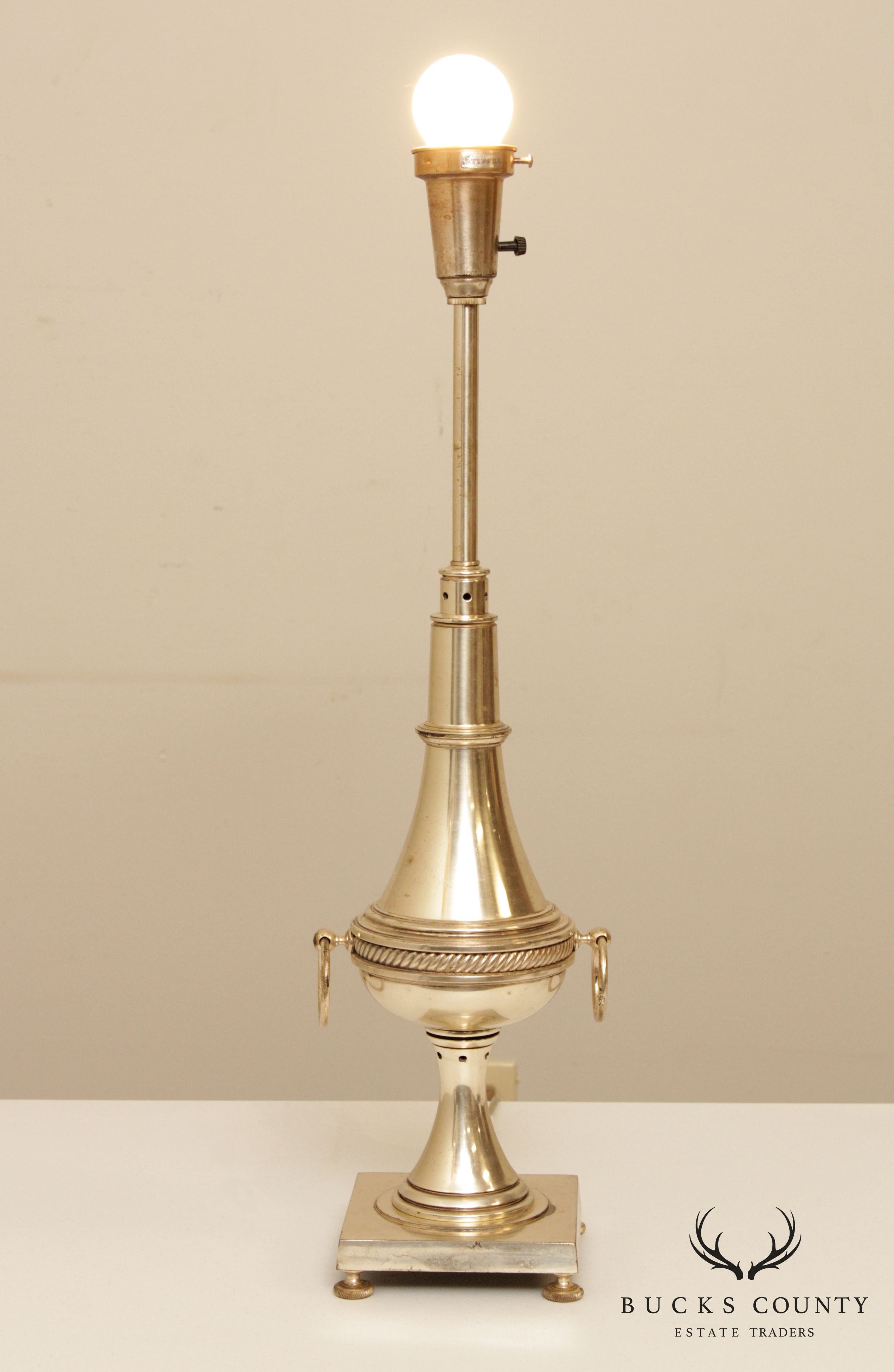 Stiffel Vintage Silvered Table Lamp