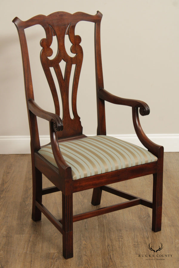 Kittinger Historic Newport Collection Carved Mahogany Chippendale Style Armchair
