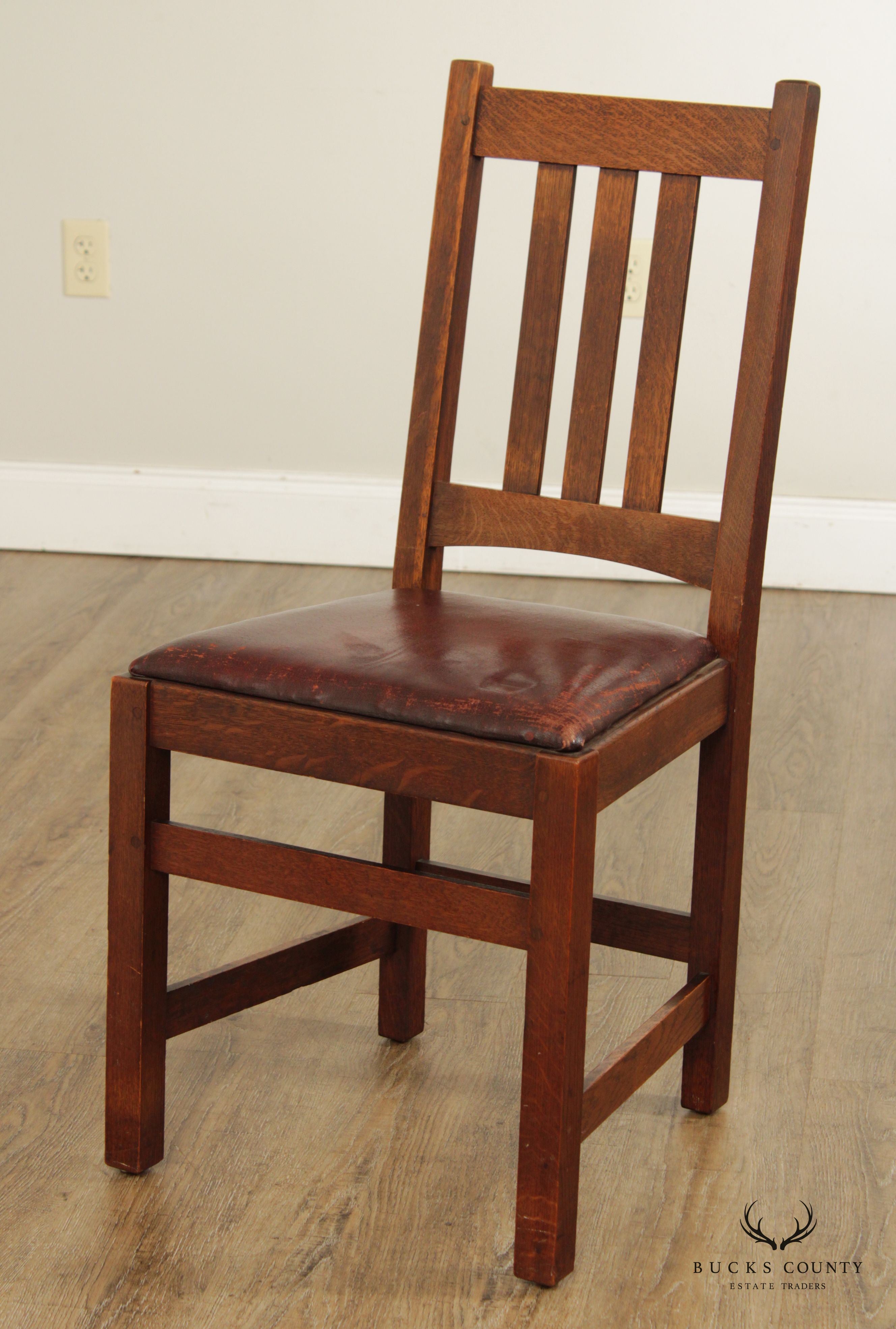 Limbert Antique Mission Oak Side Chair