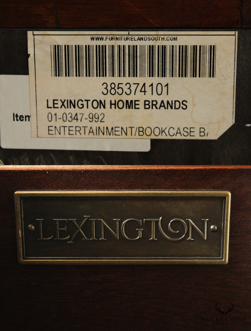 Lexington Large Rustic French Style Entertainment Bookcase
