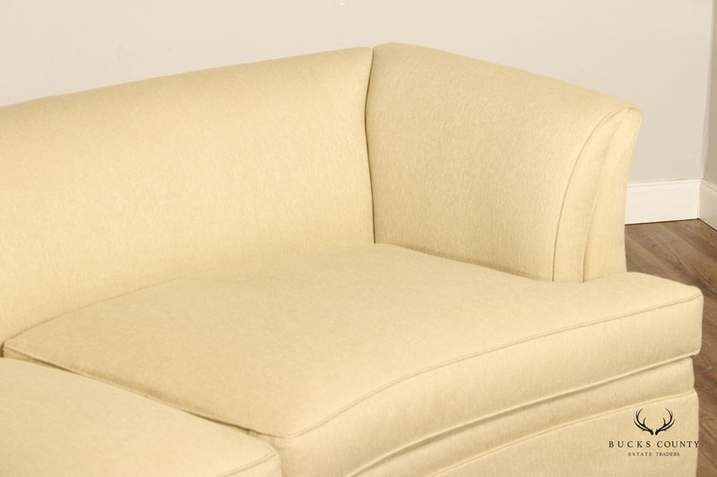 Hickory White Contemporary Curved Back Sofa