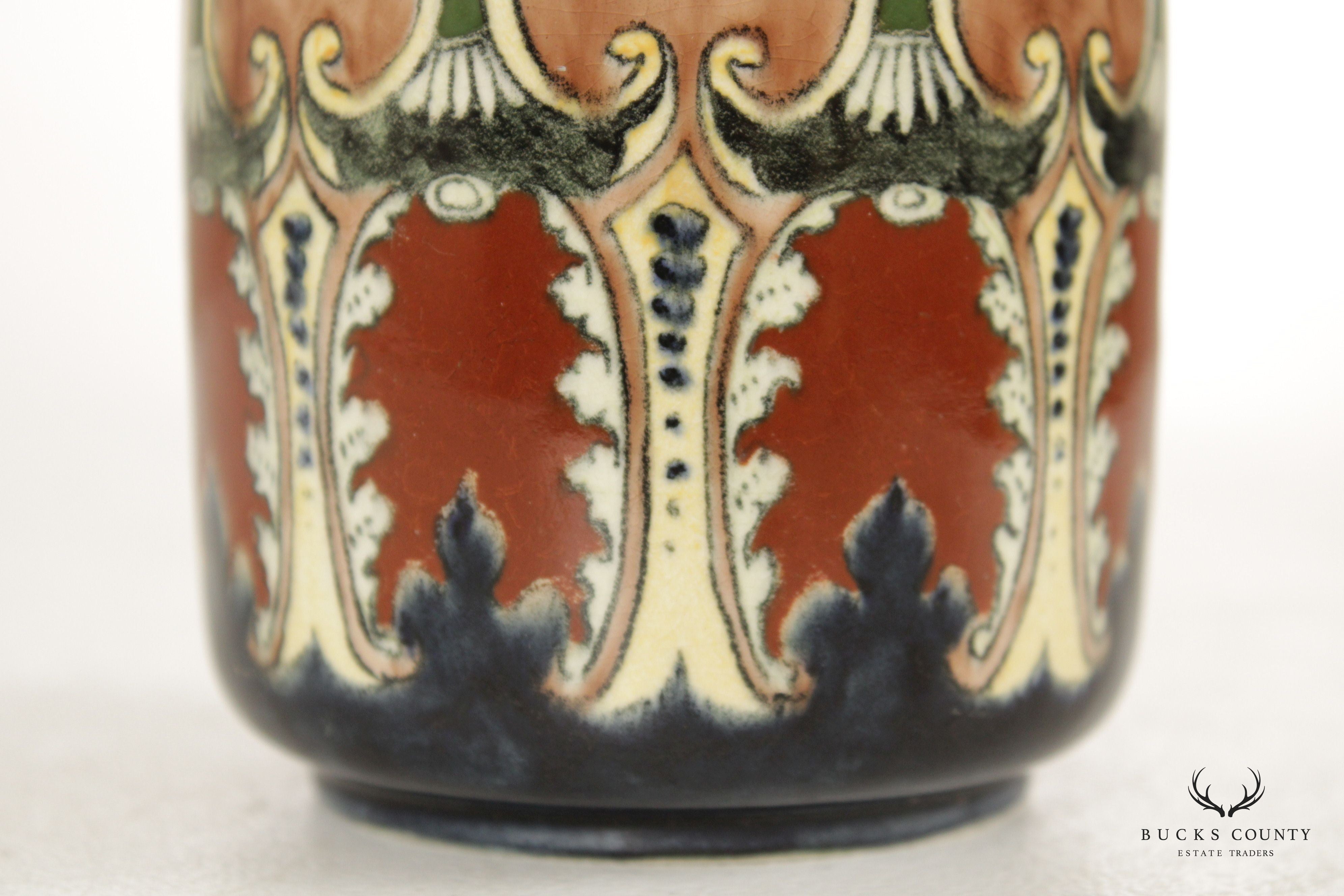 Royal Bonn Art Nouveau 'Old Dutch' Hand-Painted Vase