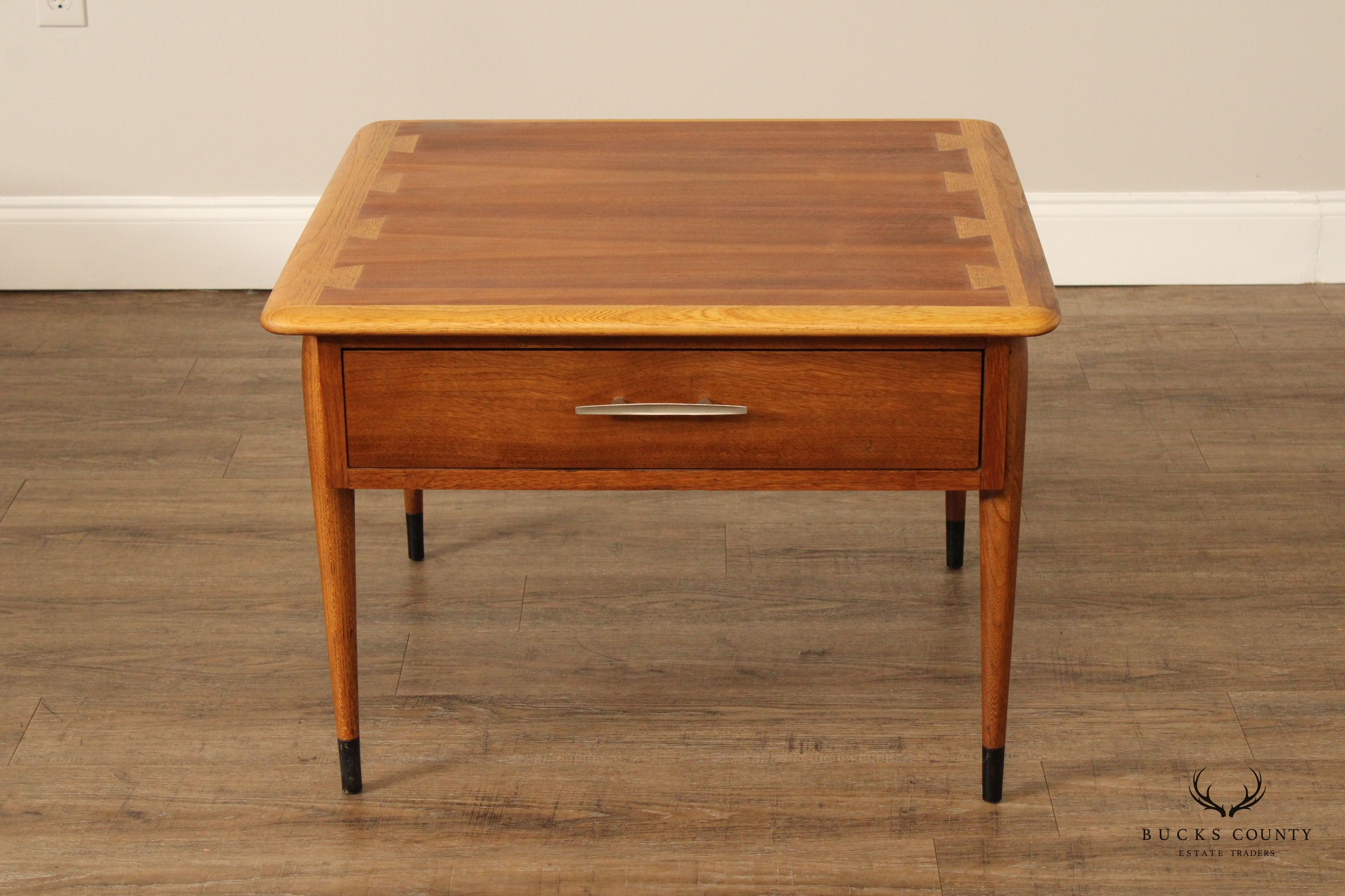 Lane Acclaim Mid Century Modern Walnut Side Table with Drawer