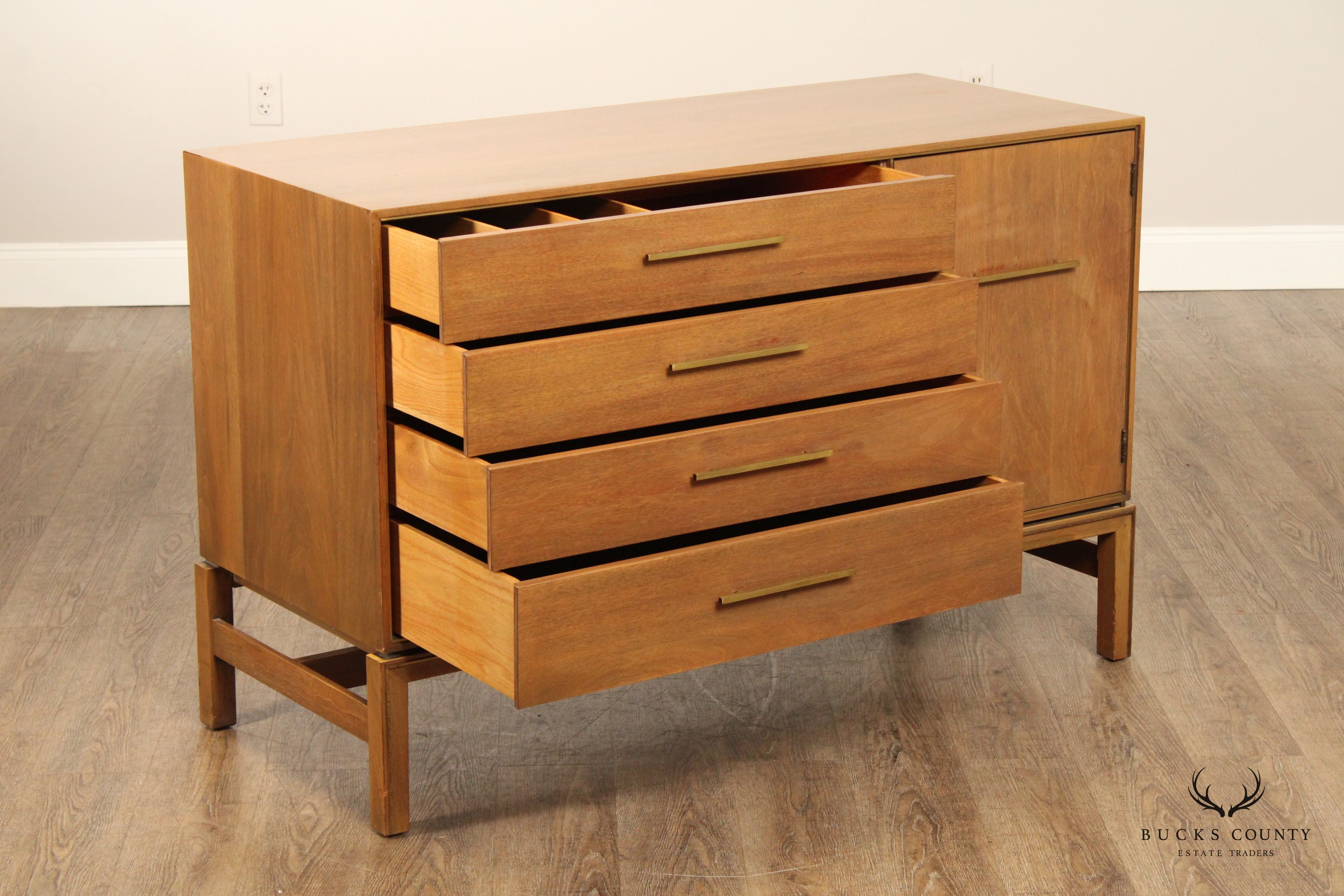 Johnson Furniture Mid Century Modern Walnut Sideboard