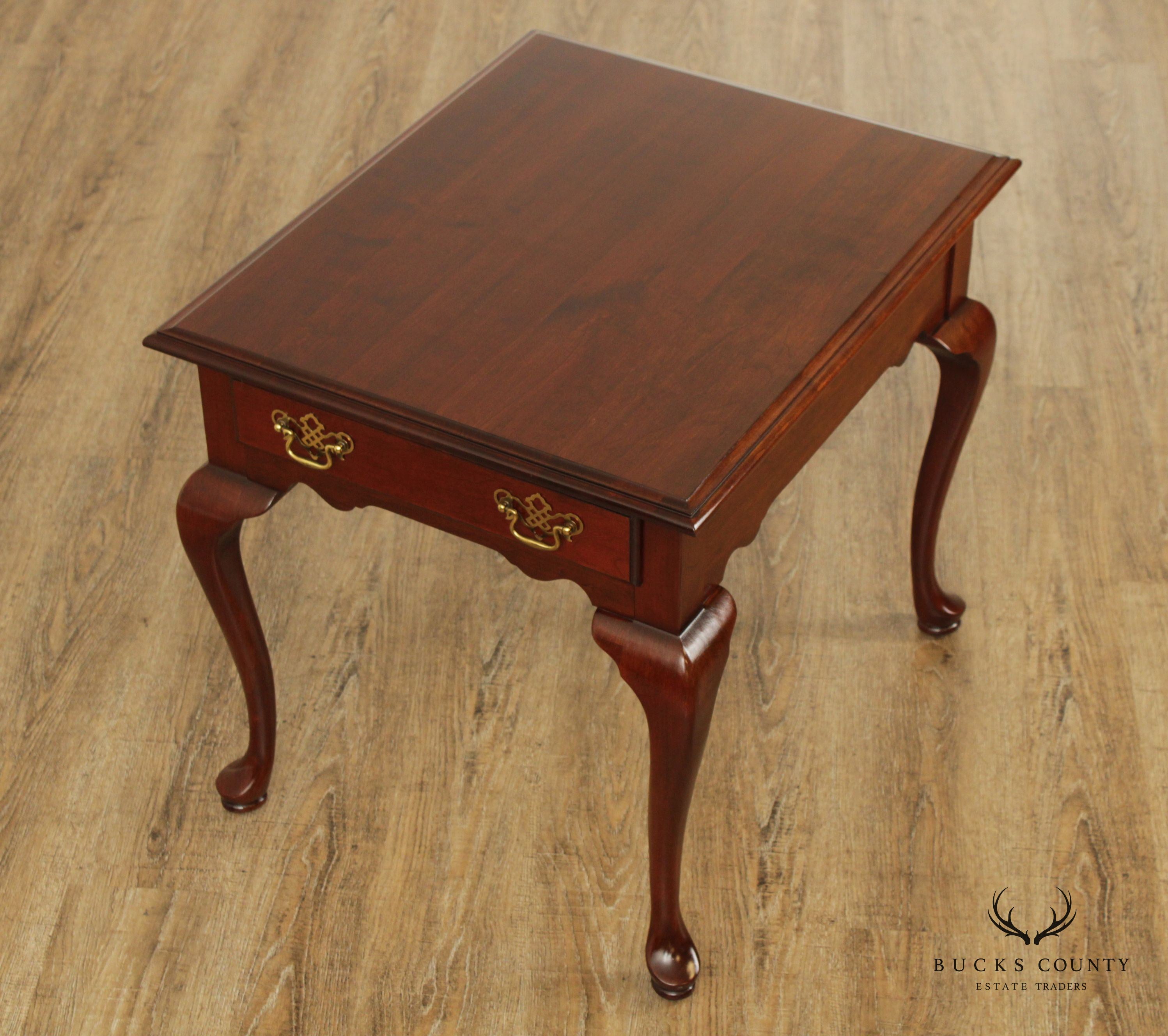 Knob Creek Queen Anne Style Cherry Side Table