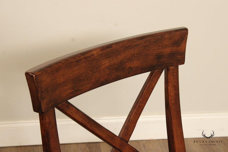 Pottery Barn Set of Four X Back 'Aaron' Dining Side Chairs