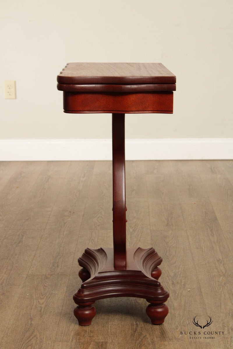 American Empire Style Mahogany Folding Card, Game Table (A)